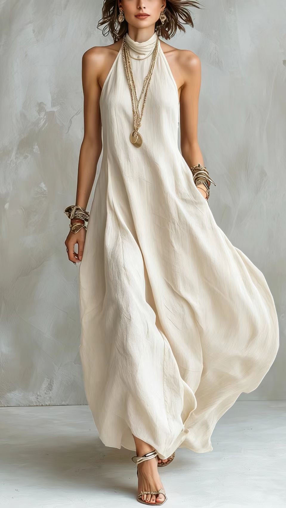 Women's Bohemian Style Off-Shoulder Loose Long Dress - Nordfashionstorm - Women's Clothing, Fashion for You - Nordfashionstorm.com