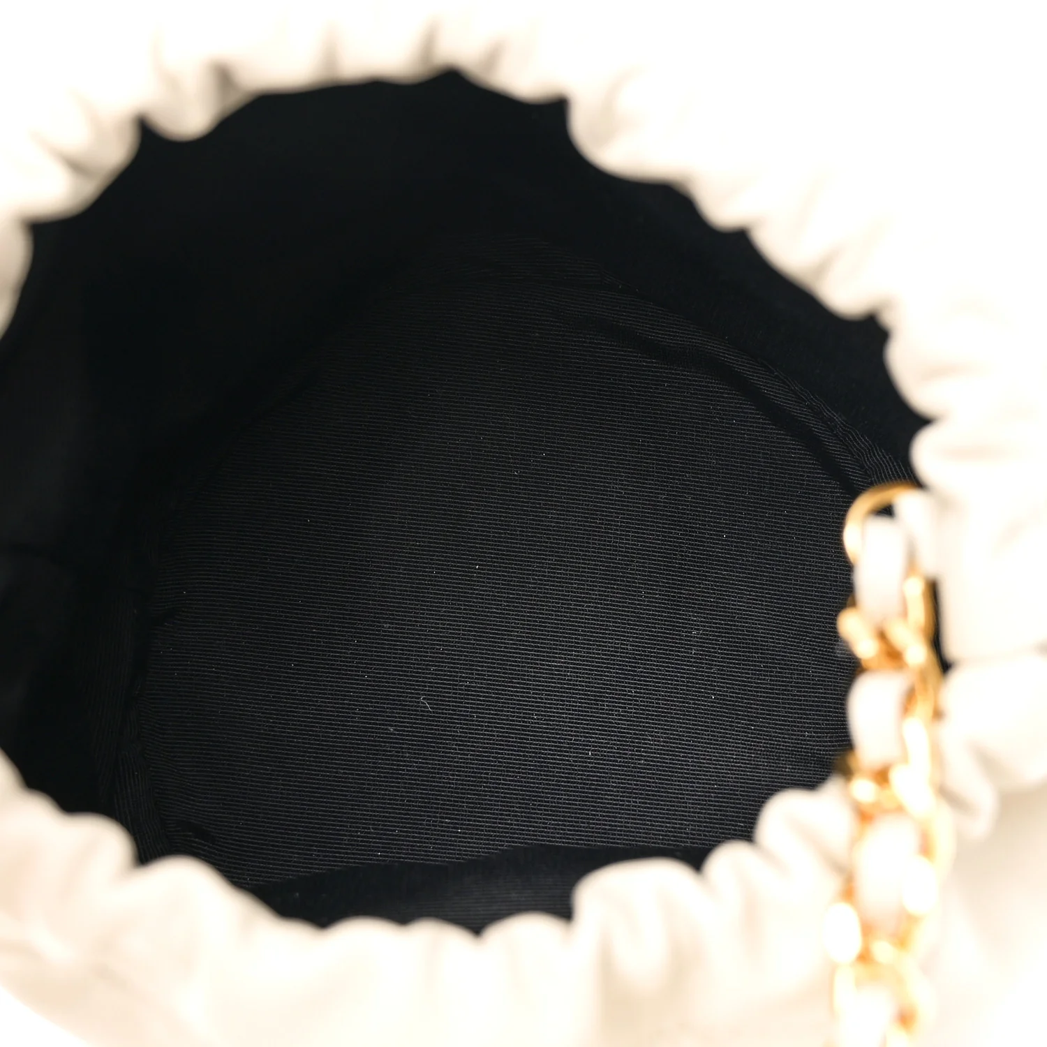 Smooth Calfskin Aria Bucket Bag Off White - Top Club