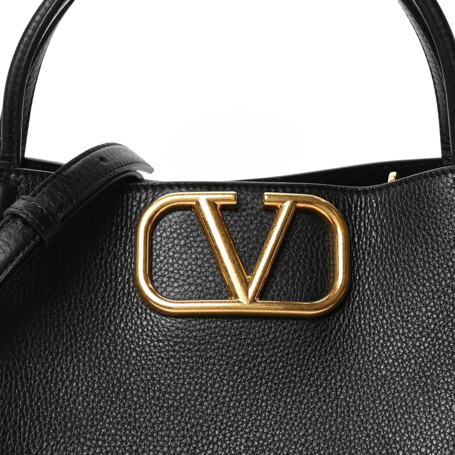 Soft Grainy Calfskin Alltime Medium Handbag Black - Top Club