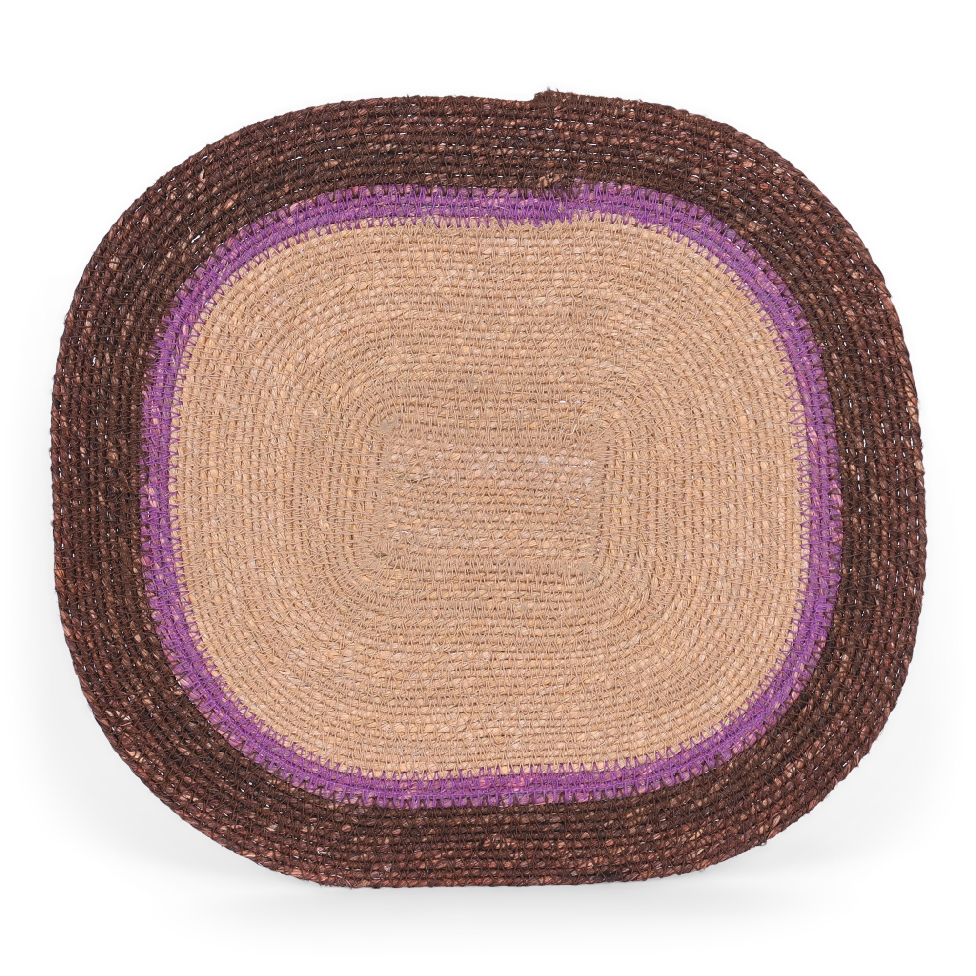 Placemat Angie chocolate seagrass
