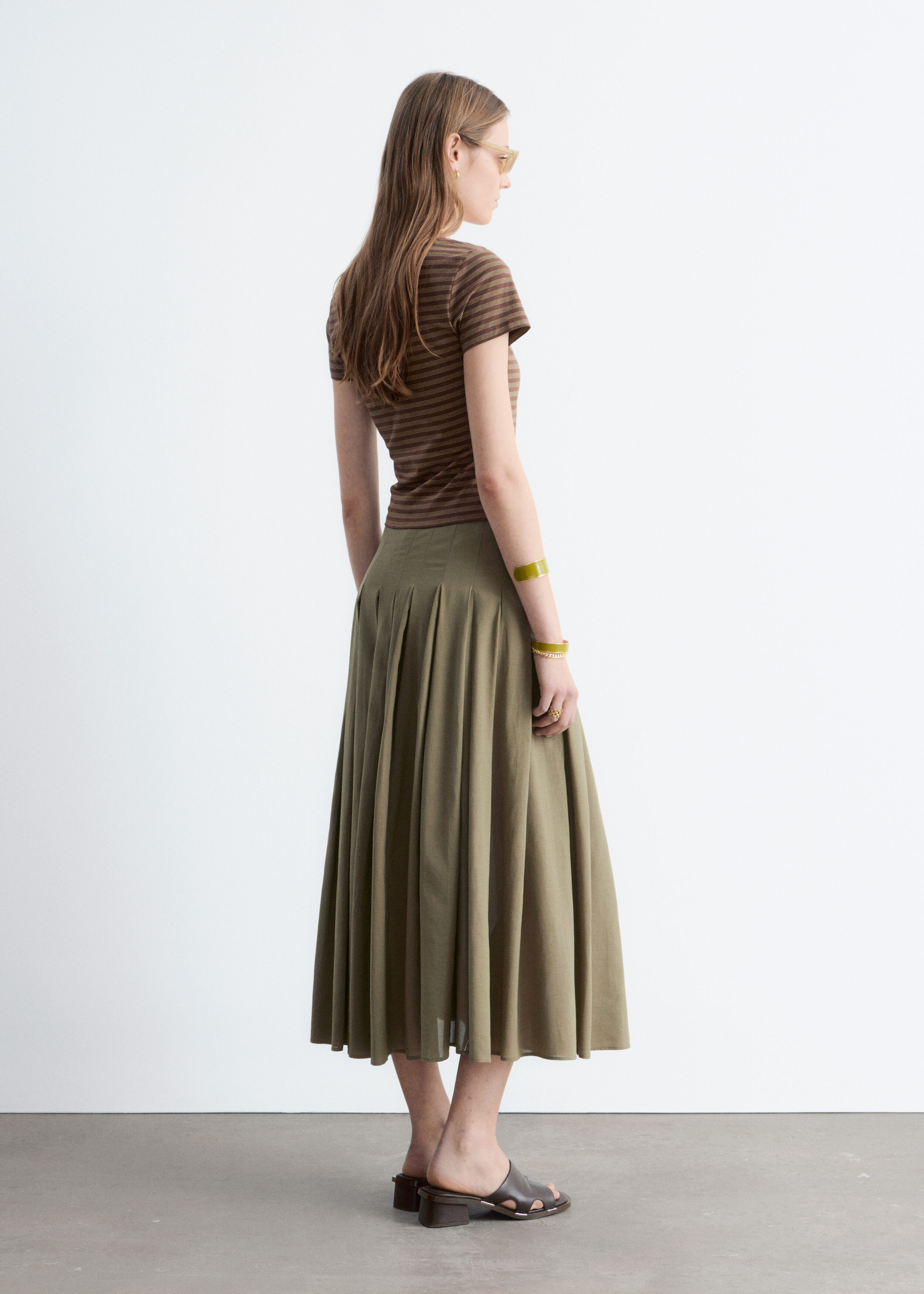 & Other Stories RUCHED BUST JERSEY TOP