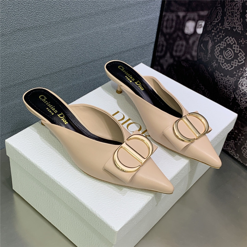 Dior spring and summer new jelly-colored pointed mules - Sneaker Replica Workshop