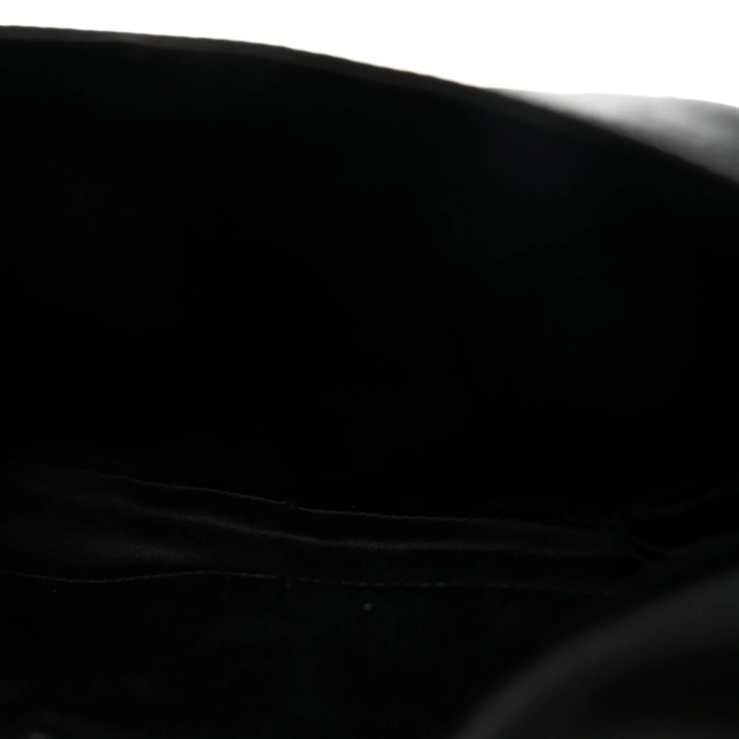 Satin Quilted Half Moon Clutch  Black - Top Club