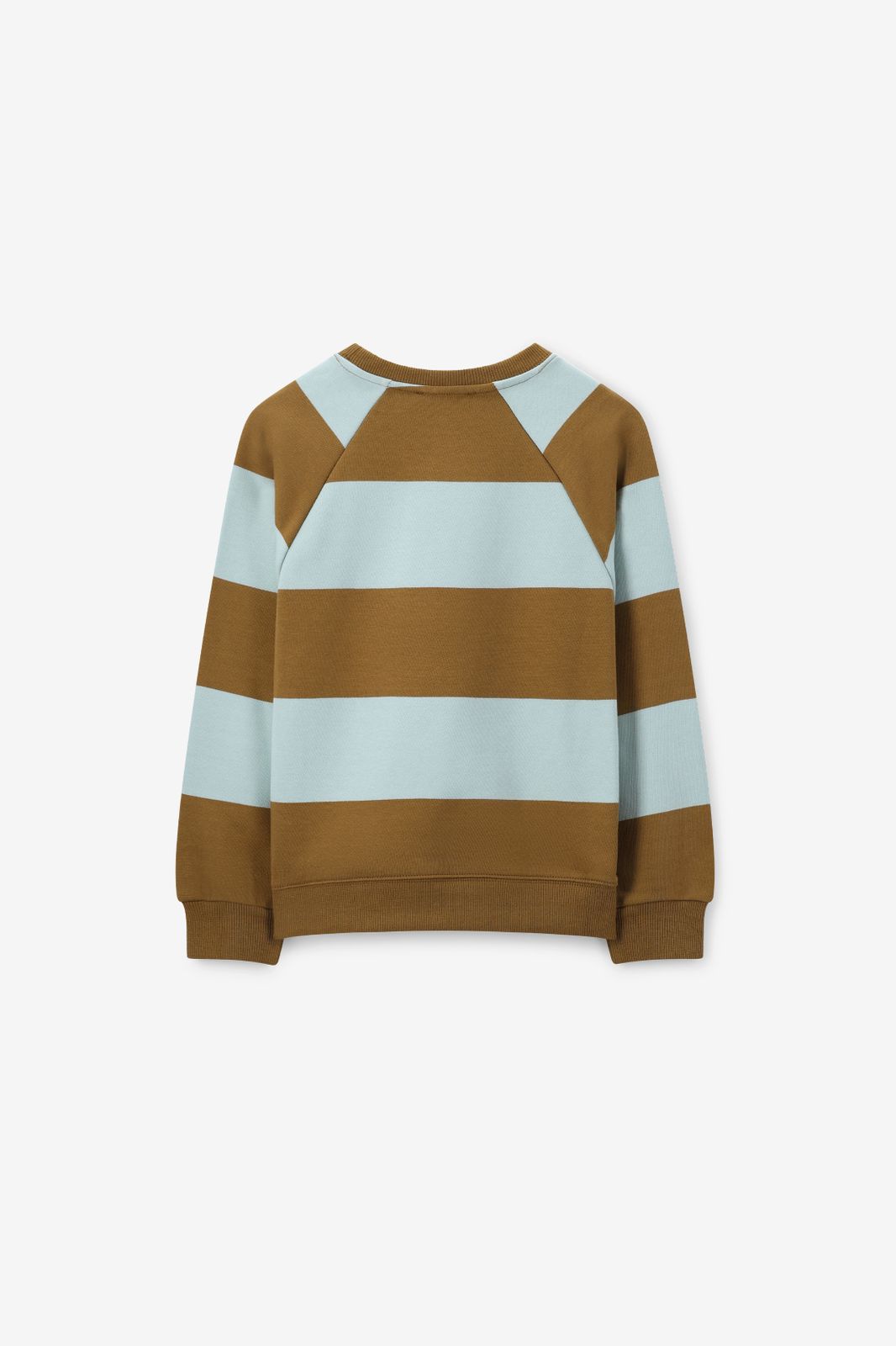 Donkergroene sweater met strepen