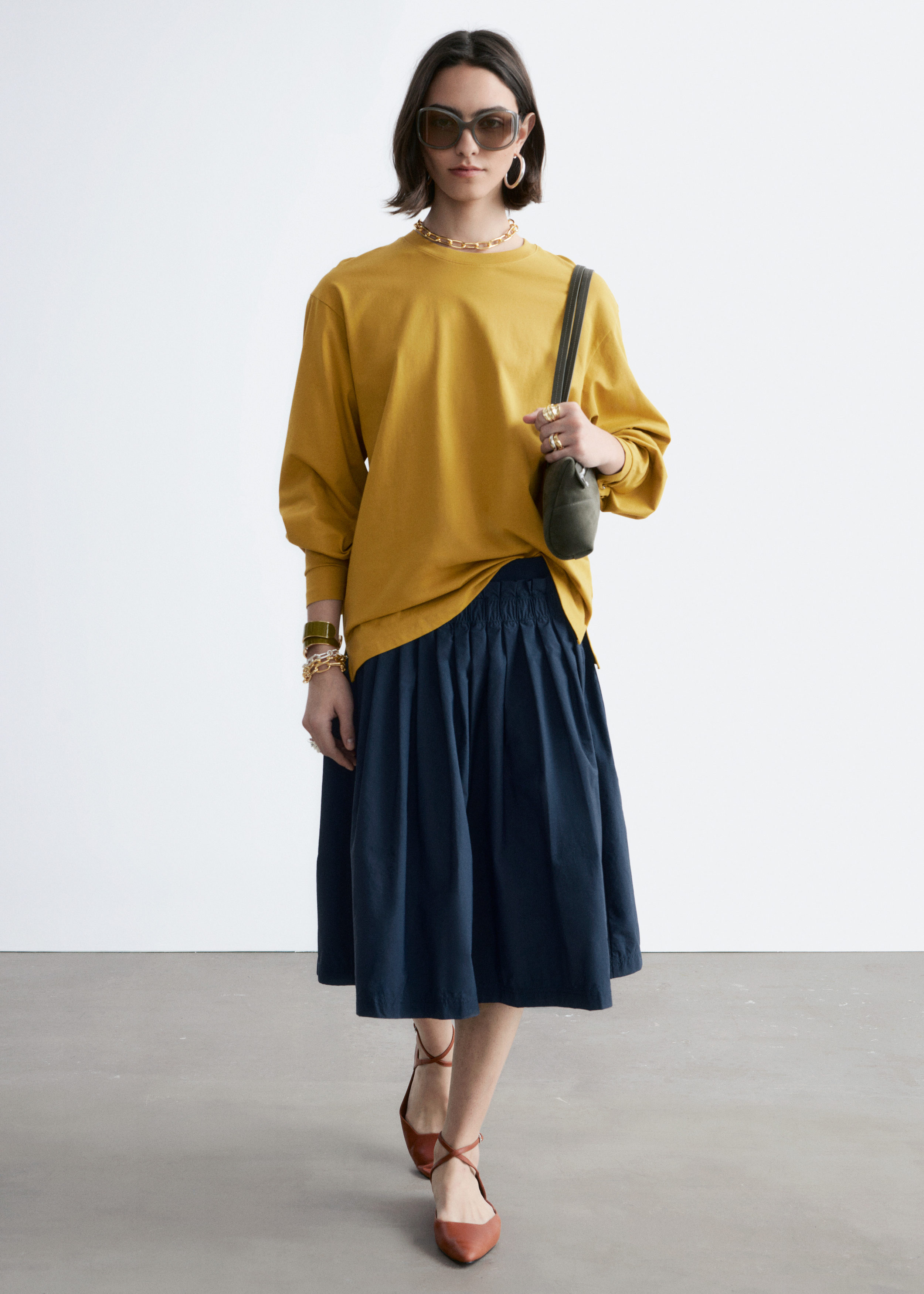 & Other Stories LONG-SLEEVE JERSEY TOP