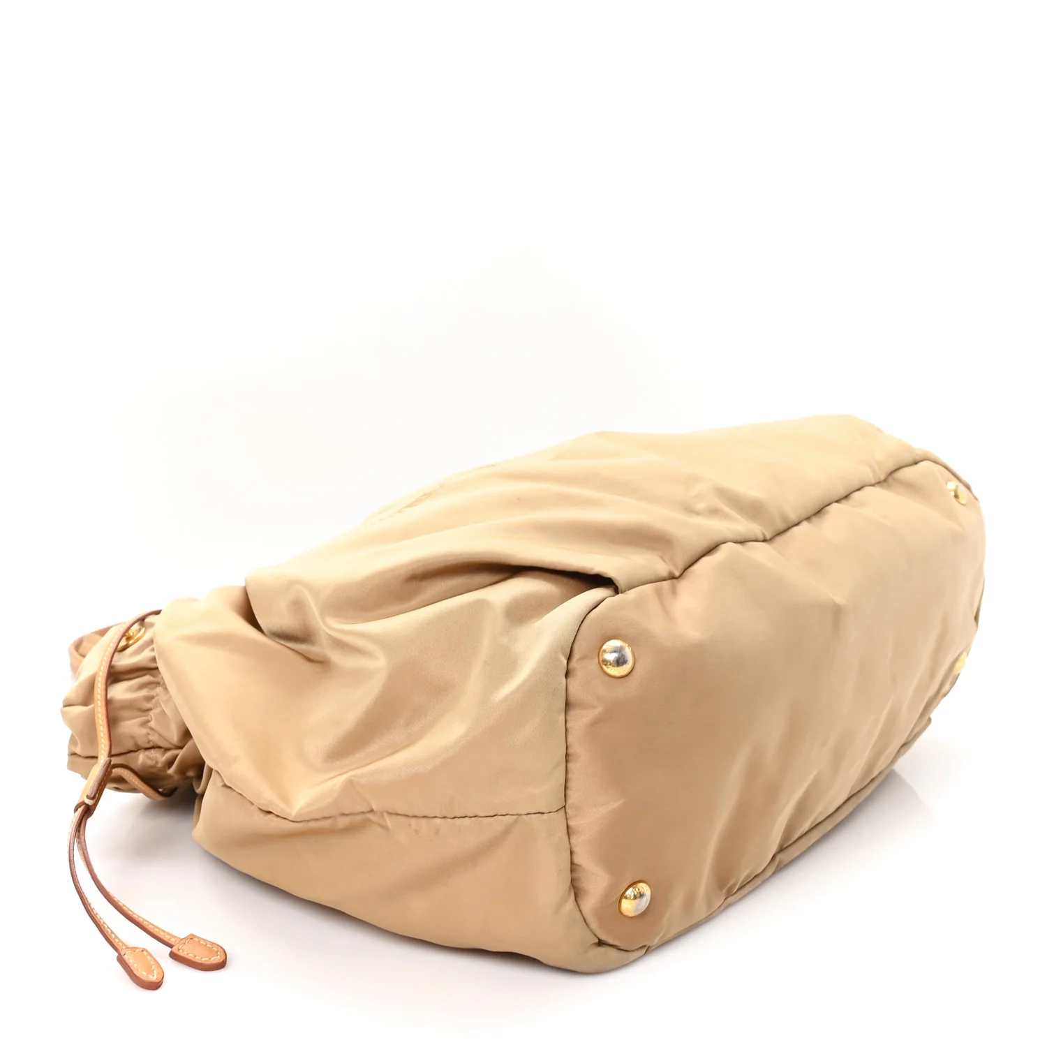 Nylon Jacquard Logo Drawstring Tote Sesamo - Top Club