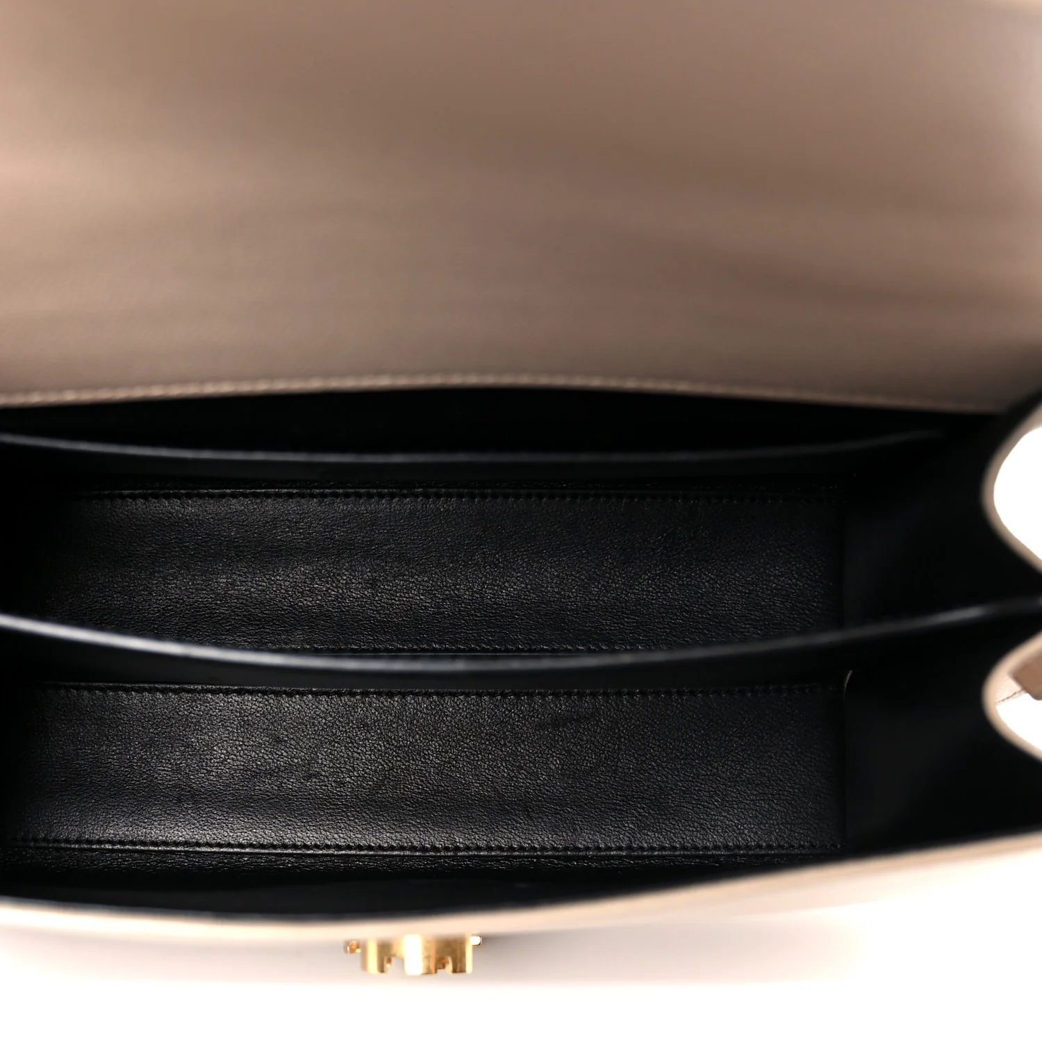 Grain de Poudre Medium Classic Monogram Cassandra Top Handle Dark Beige - Top Club