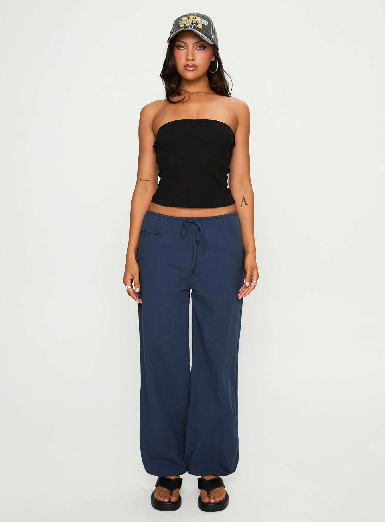 Zodie Low Waist Pants Navy