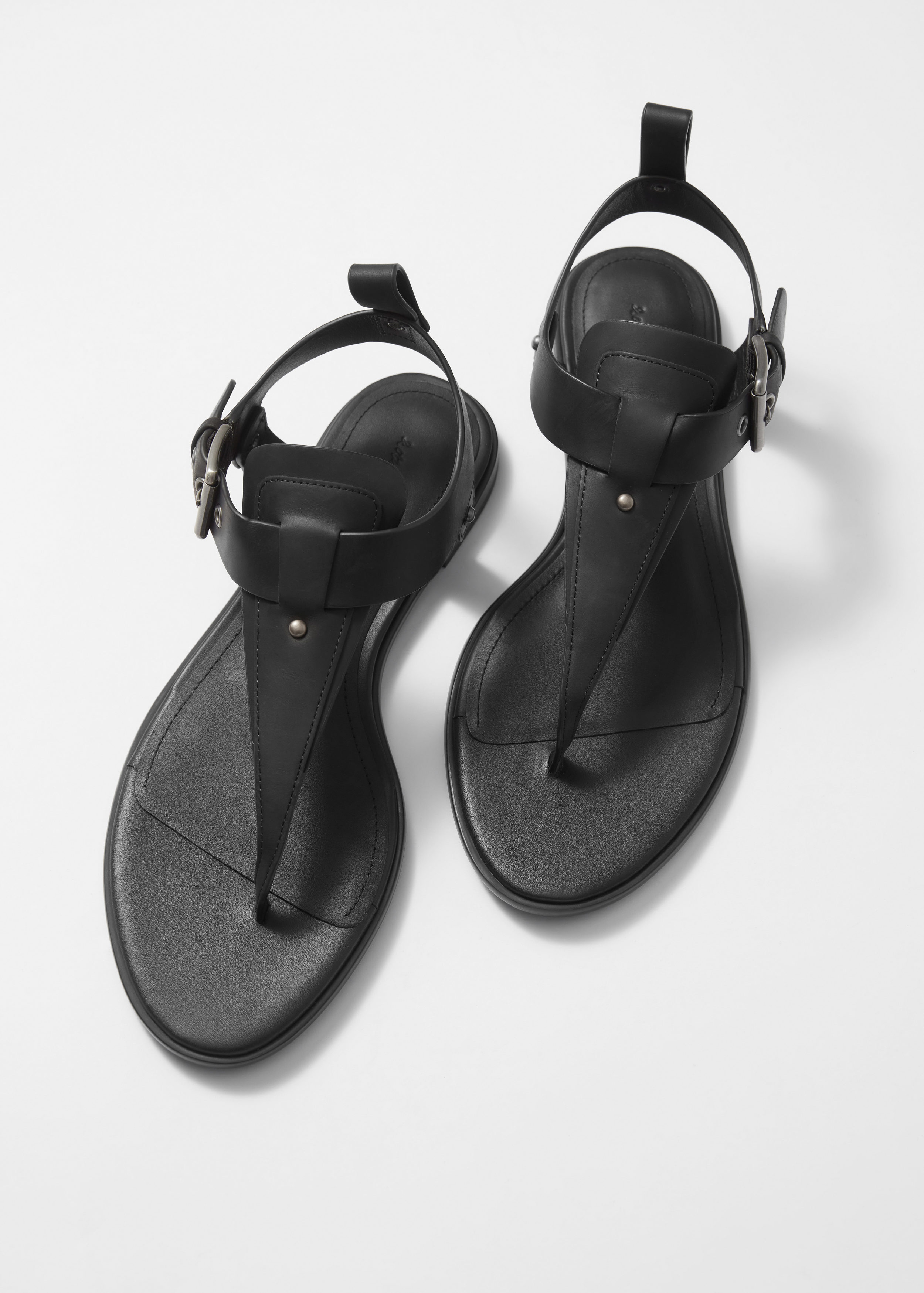 & Other Stories ANKLE-STRAP LEATHER SANDALS