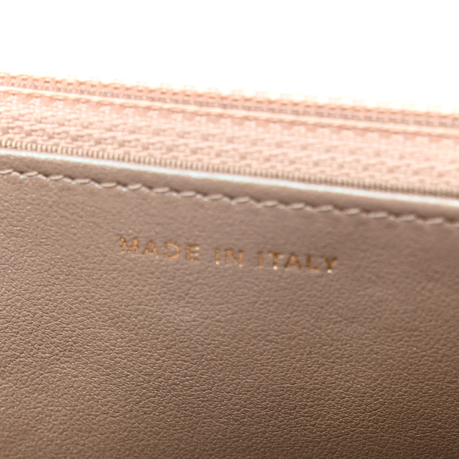 Iridescent Caviar Quilted Wallet on Chain WOC Beige - Top Club