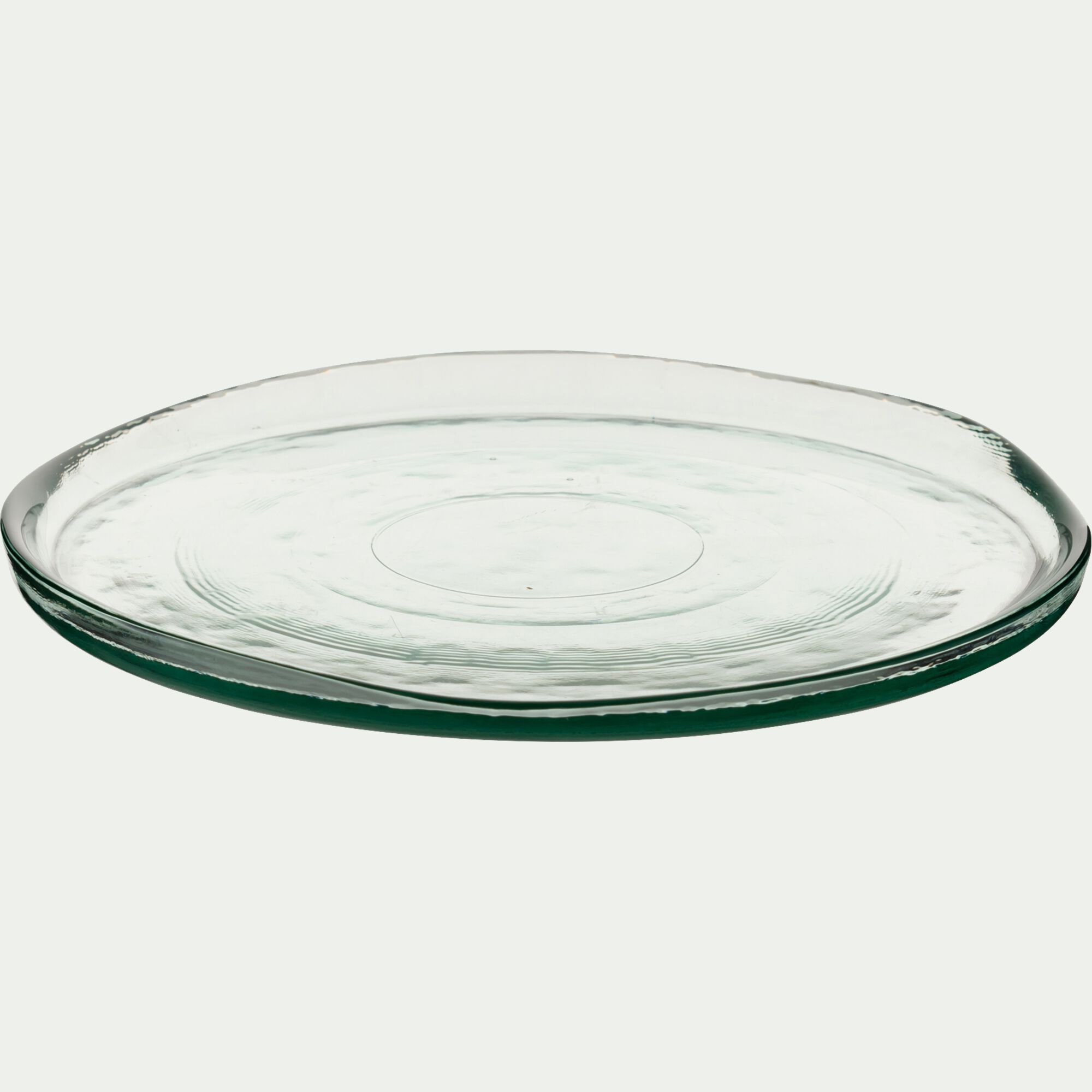 ECUME - Assiette à dessert en verre D20cm - transparent