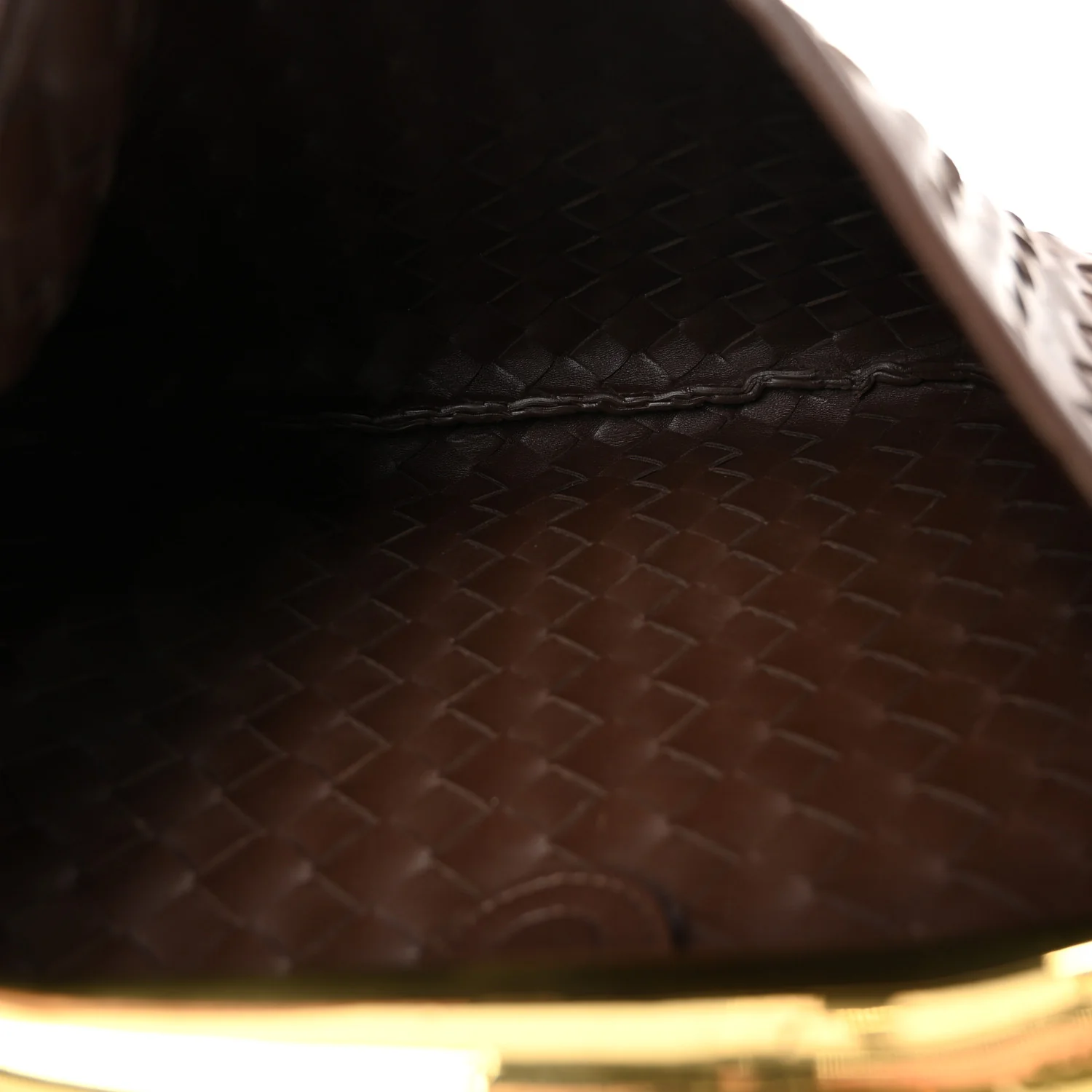 Nappa Intrecciato Sardine Bag Bitter Chocolate - Top Club