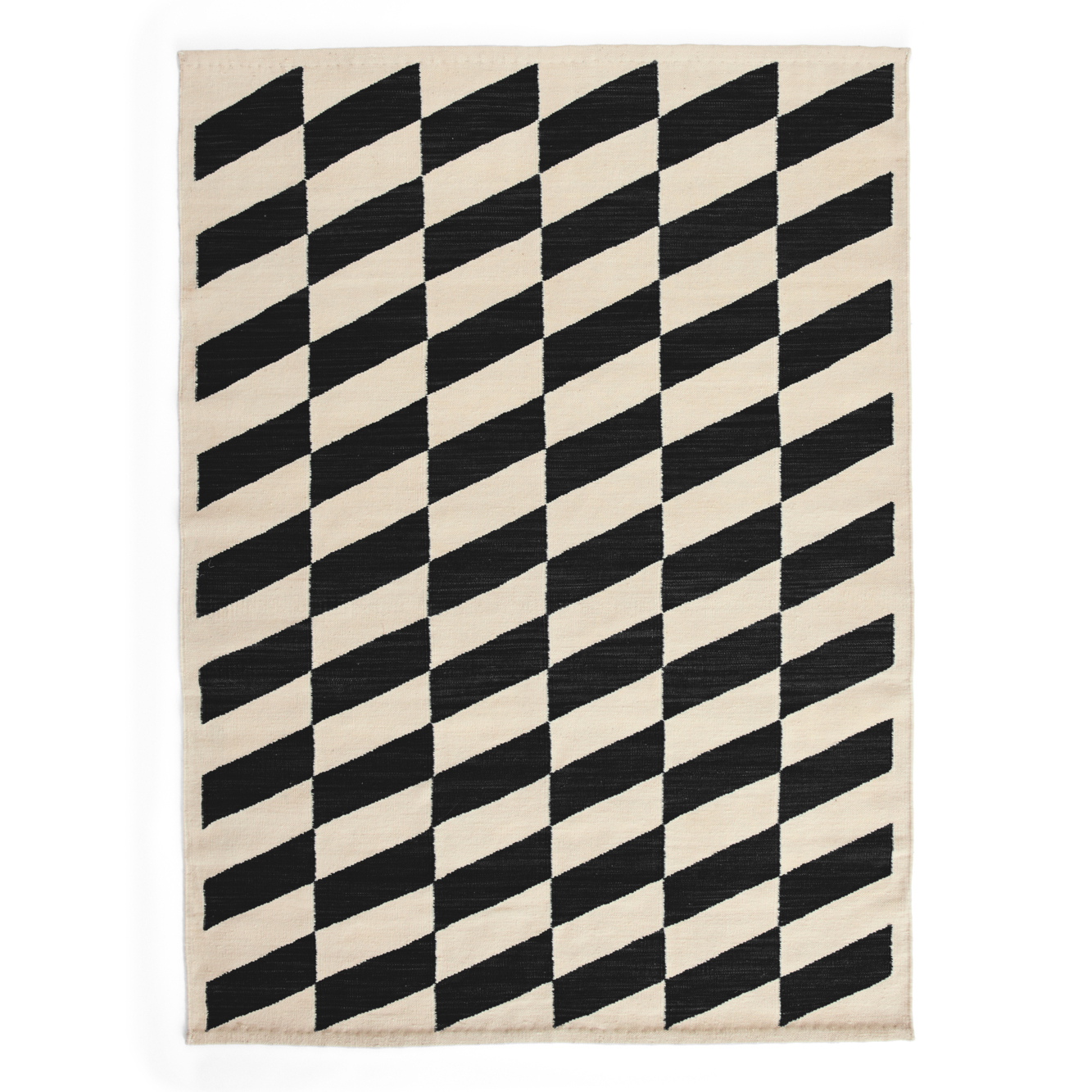 Vloerkleed Shift Kelim black 140x200 cm
