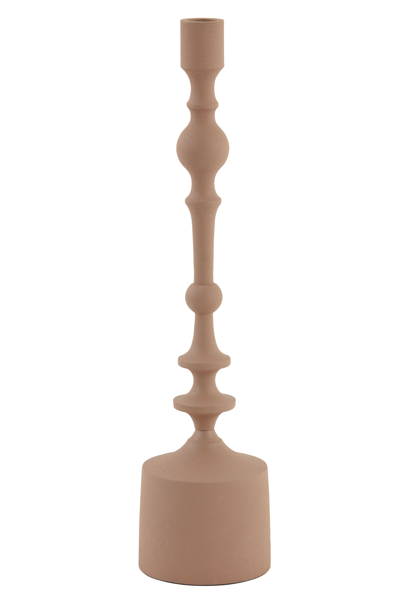 Candle holder old pink matt