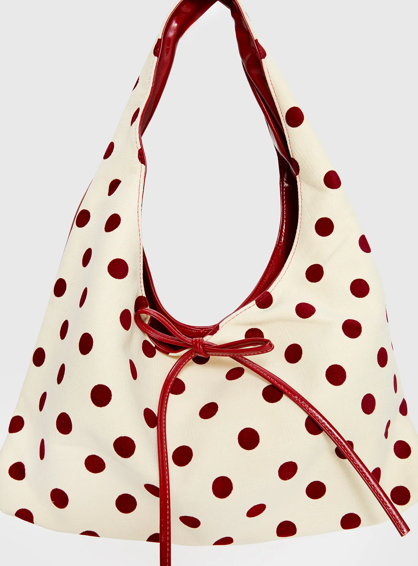 Rosamaria Shoulder Bag Cream Polka Dot