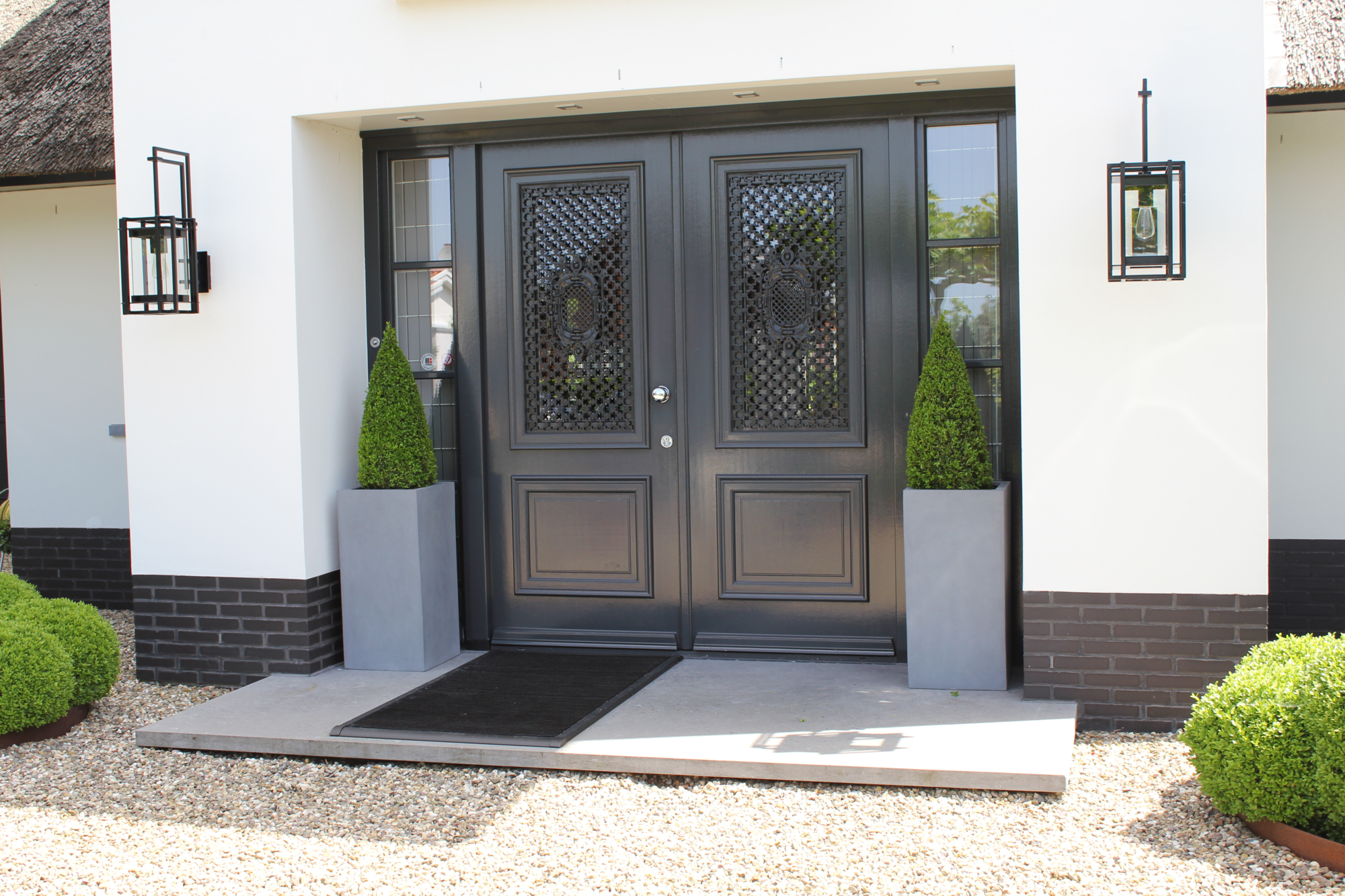 Plantenpot Michigan grey L50 x B50 x H80cm