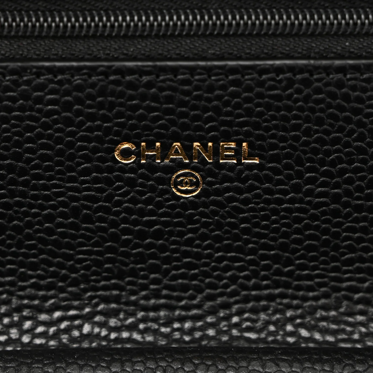 Caviar Quilted CC Turnlock Wallet On Chain WOC Black - Top Club