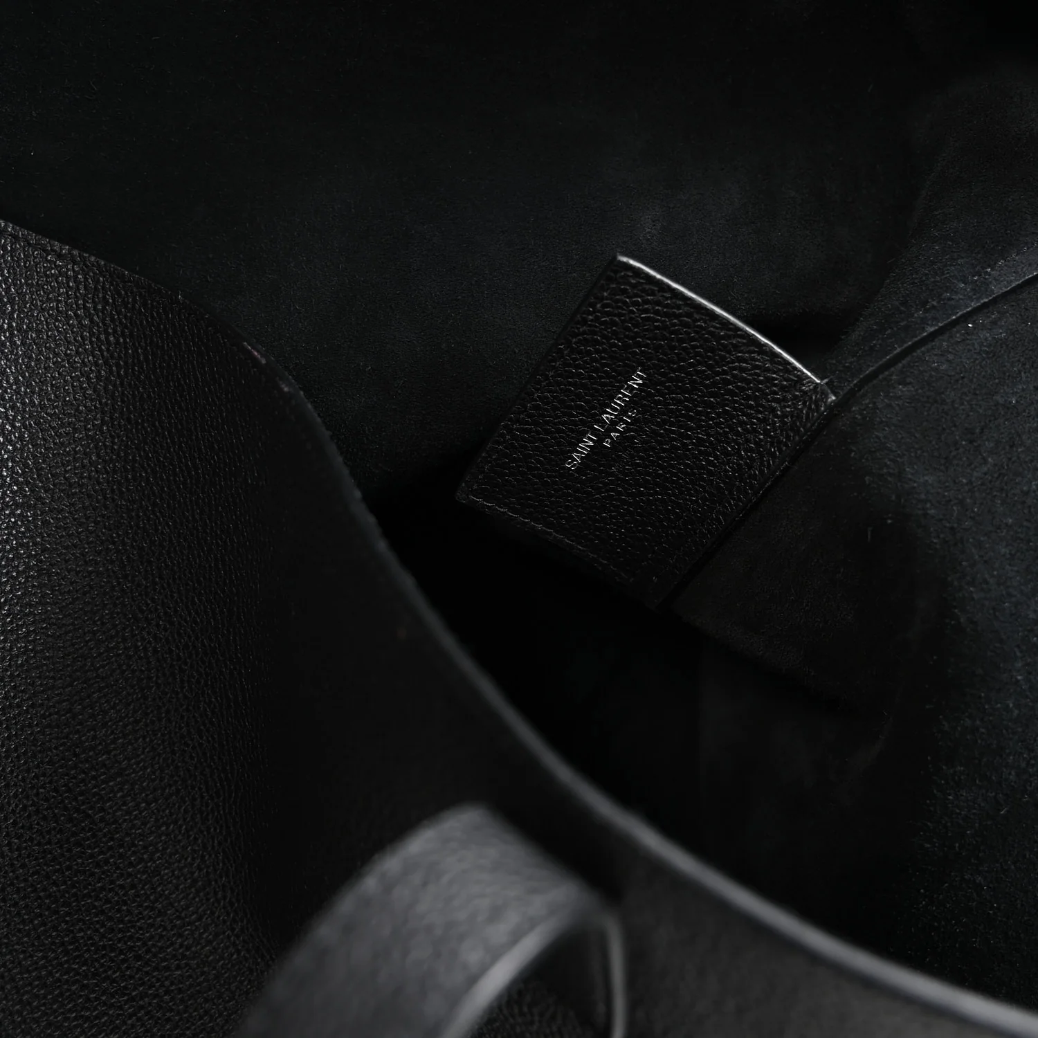 Calfskin Large Shopping Tote Black - Top Club