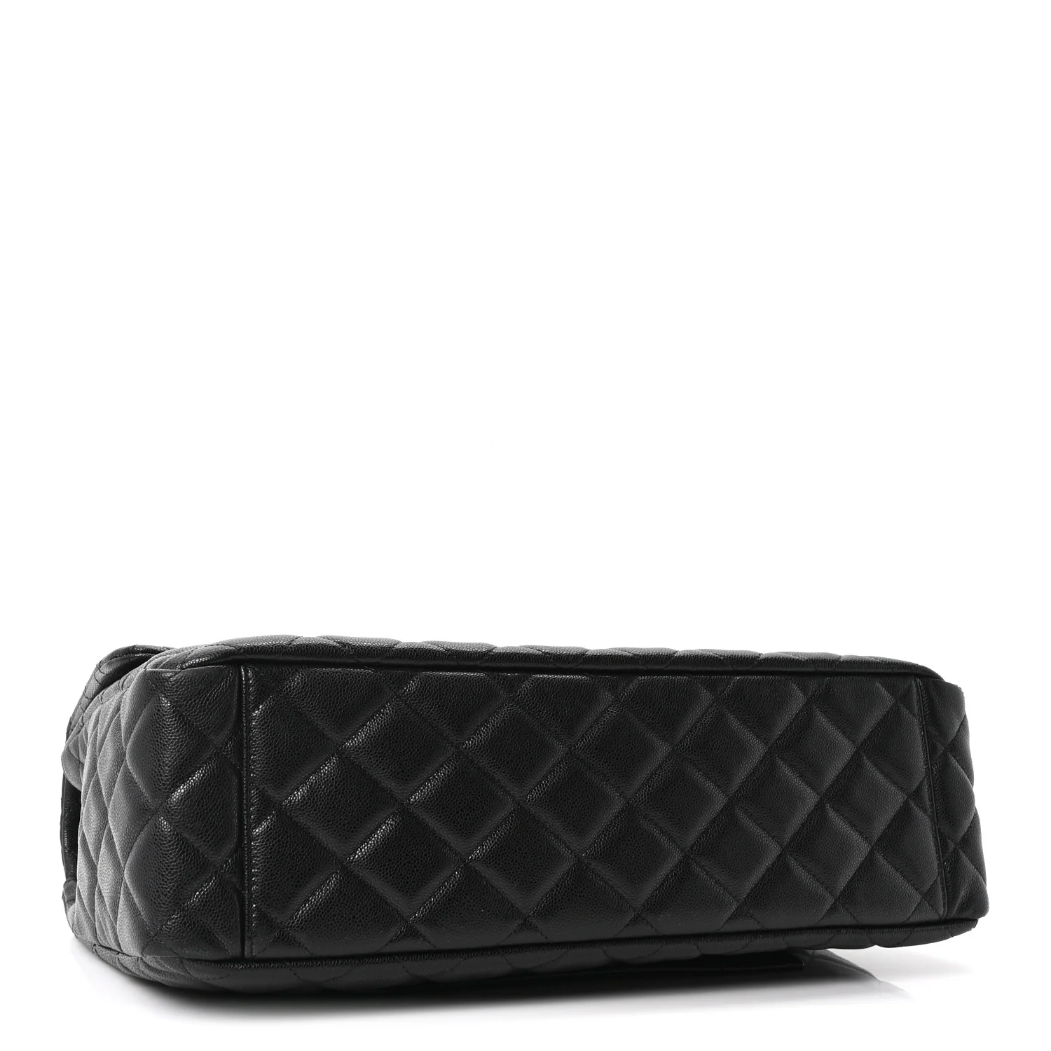 Caviar Quilted XXL Travel Flap Bag Black - Top Club
