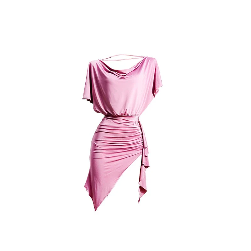 Irregular Split One-Piece Skirt Practice Clothes - XYPARS