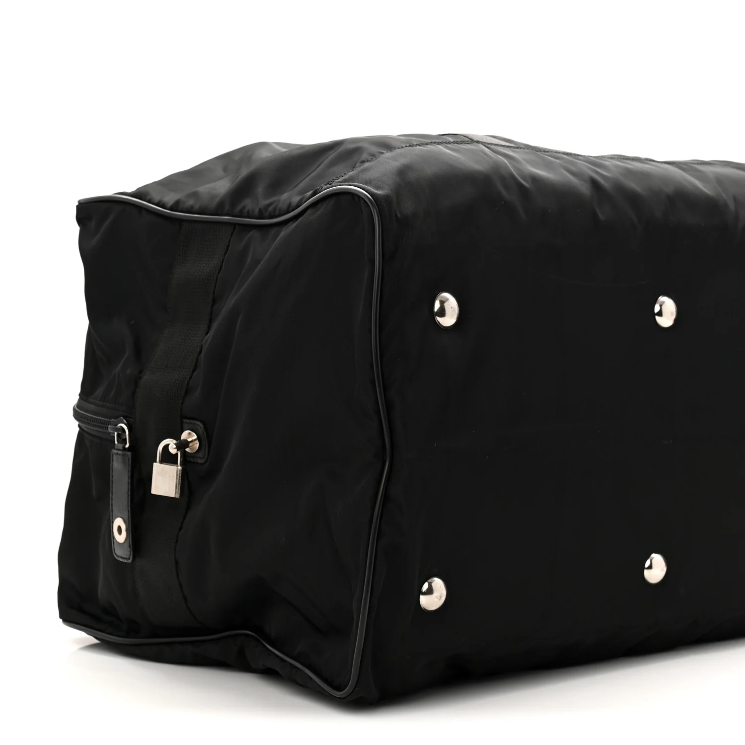 Tessuto Nylon Saffiano Carry On Travel Bag Black - Top Club
