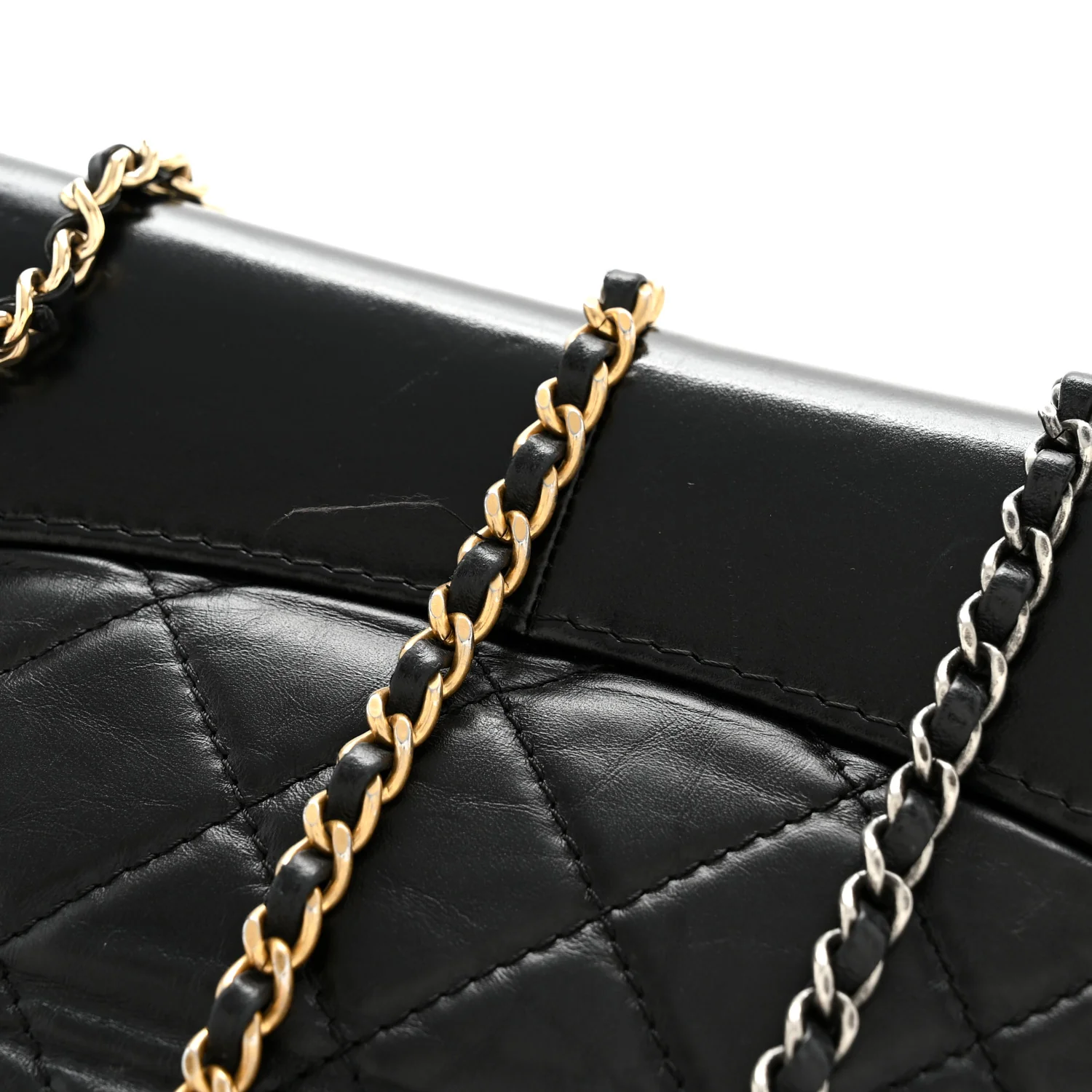 Aged Calfskin Quilted Small Gabrielle Backpack Black - Top Club