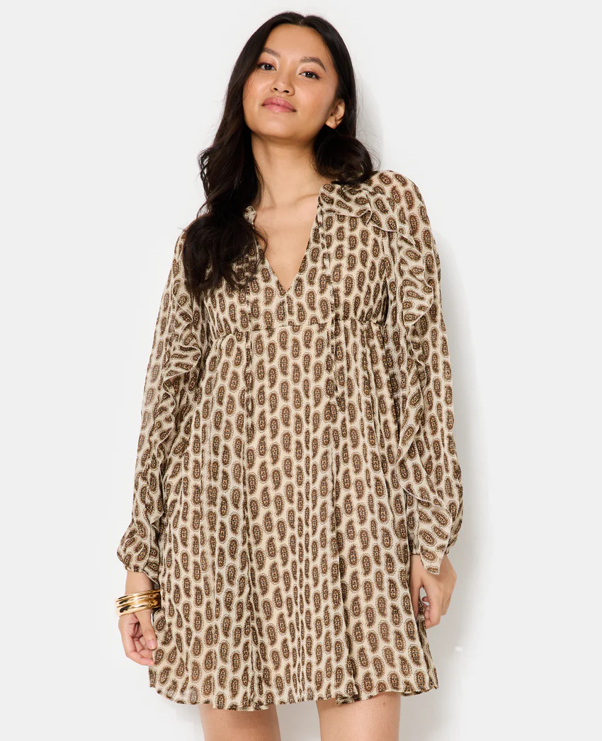 Pimkie Robe en voile avec volants motifs cachemire