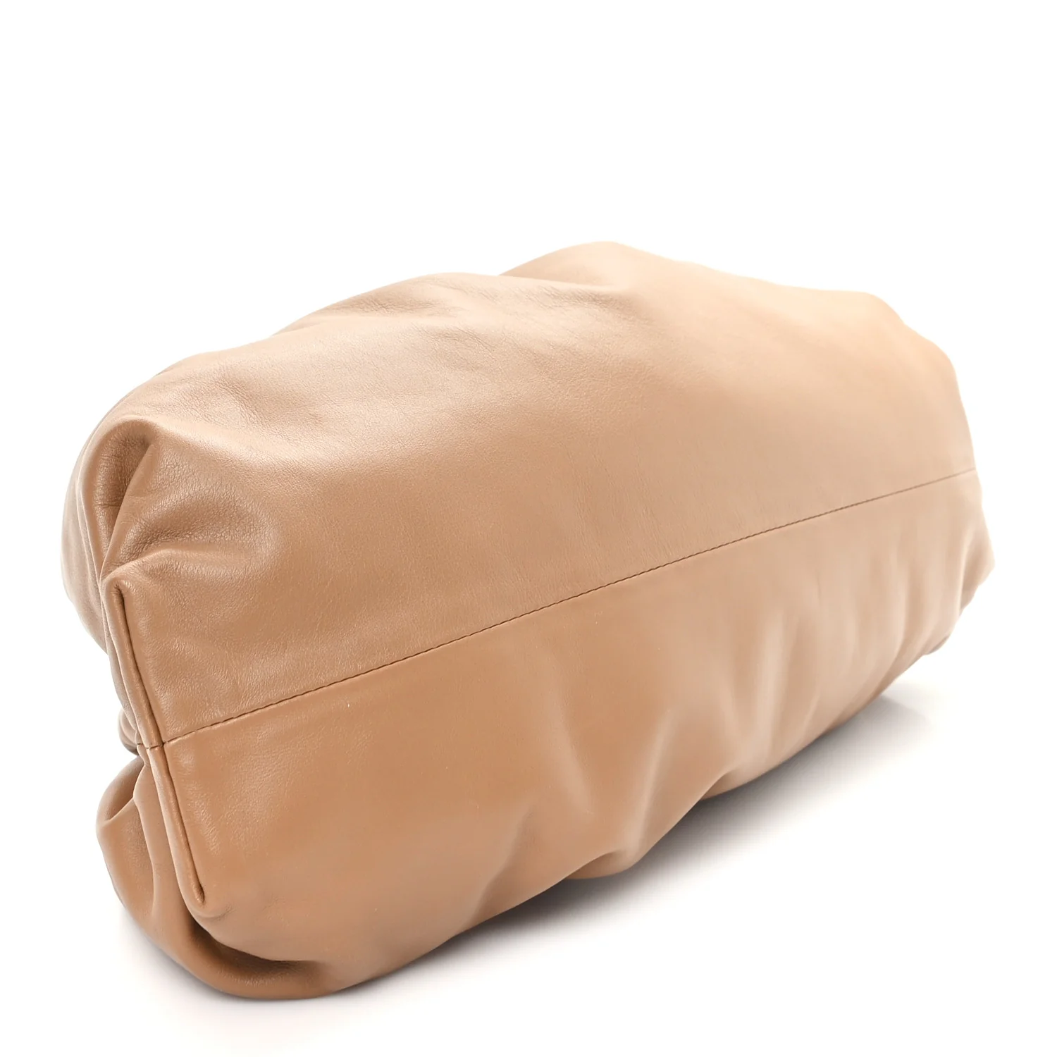 Smooth Butter Calf The Pouch Oversized Clutch Teak - Top Club