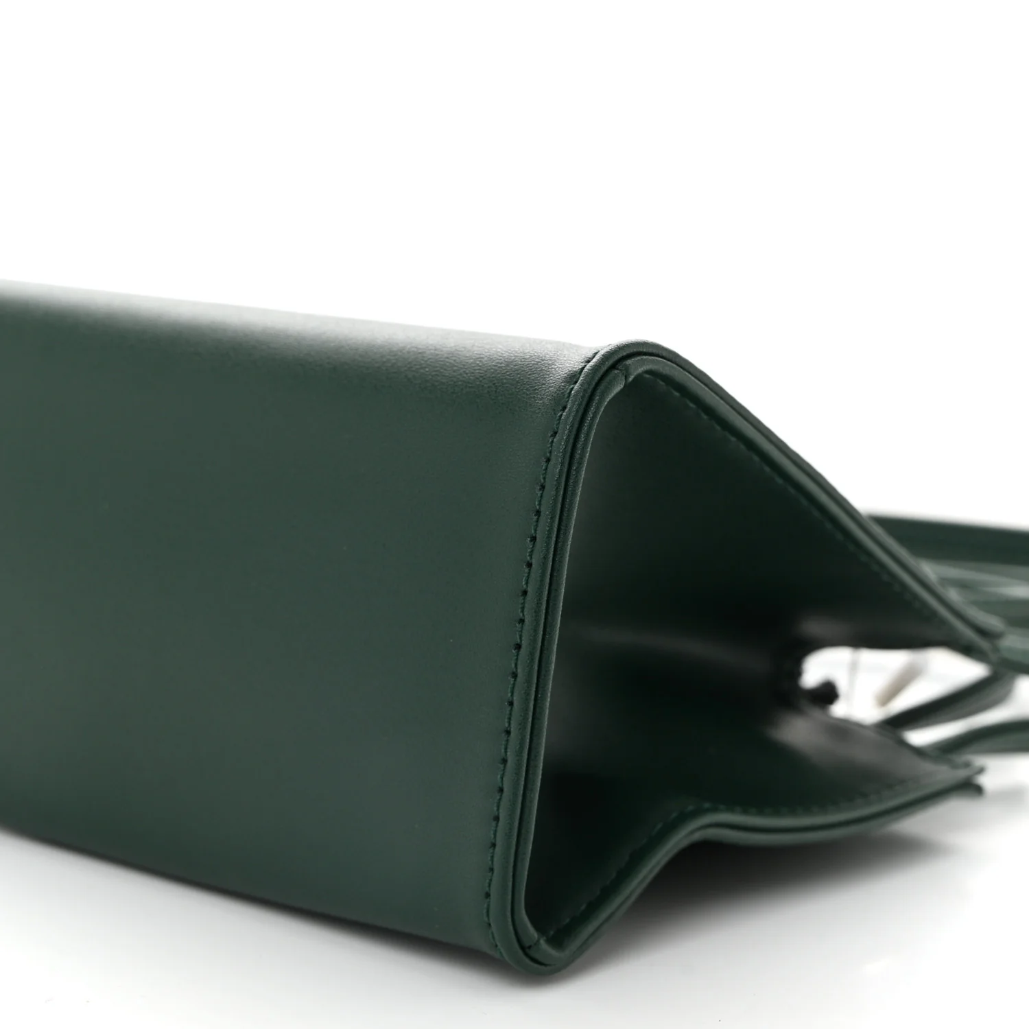 Vegan Leather Small Shopping Bag Dark Olive - Top Club