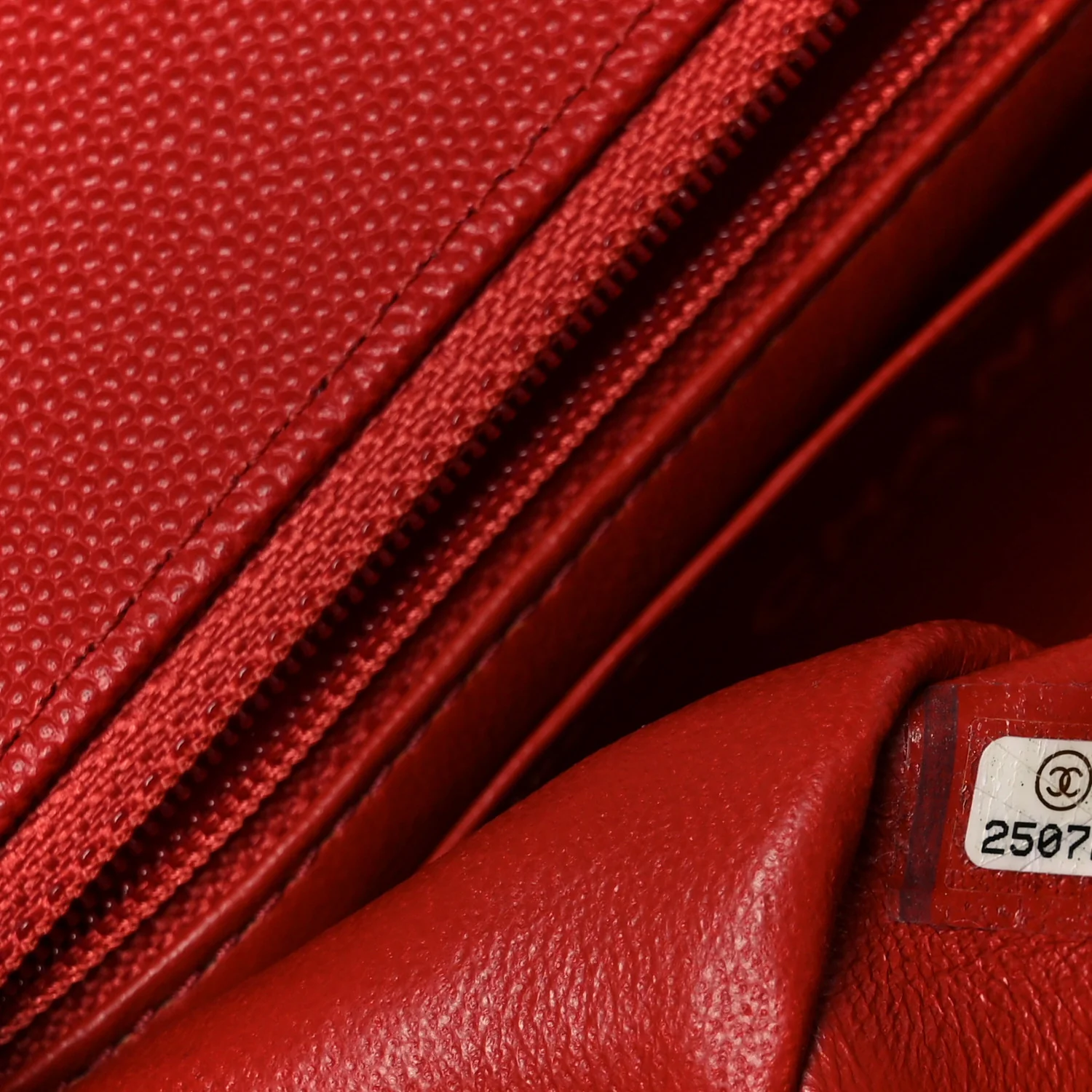 Caviar Quilted Mini Rectangular Flap Red - Top Club