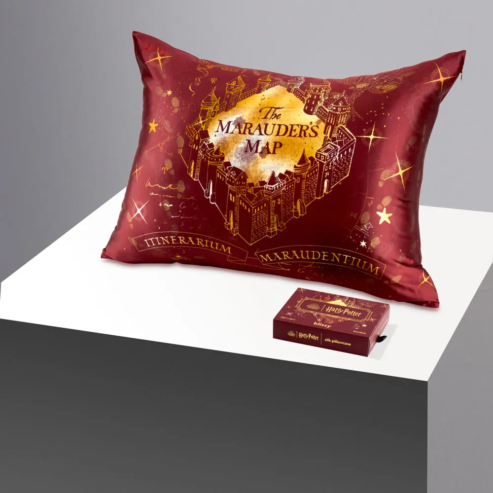 Harry Potter - Blissy Silk Pillowcase - 100% Pure Mulberry Silk - 6A Grade 22-Momme - Zippered