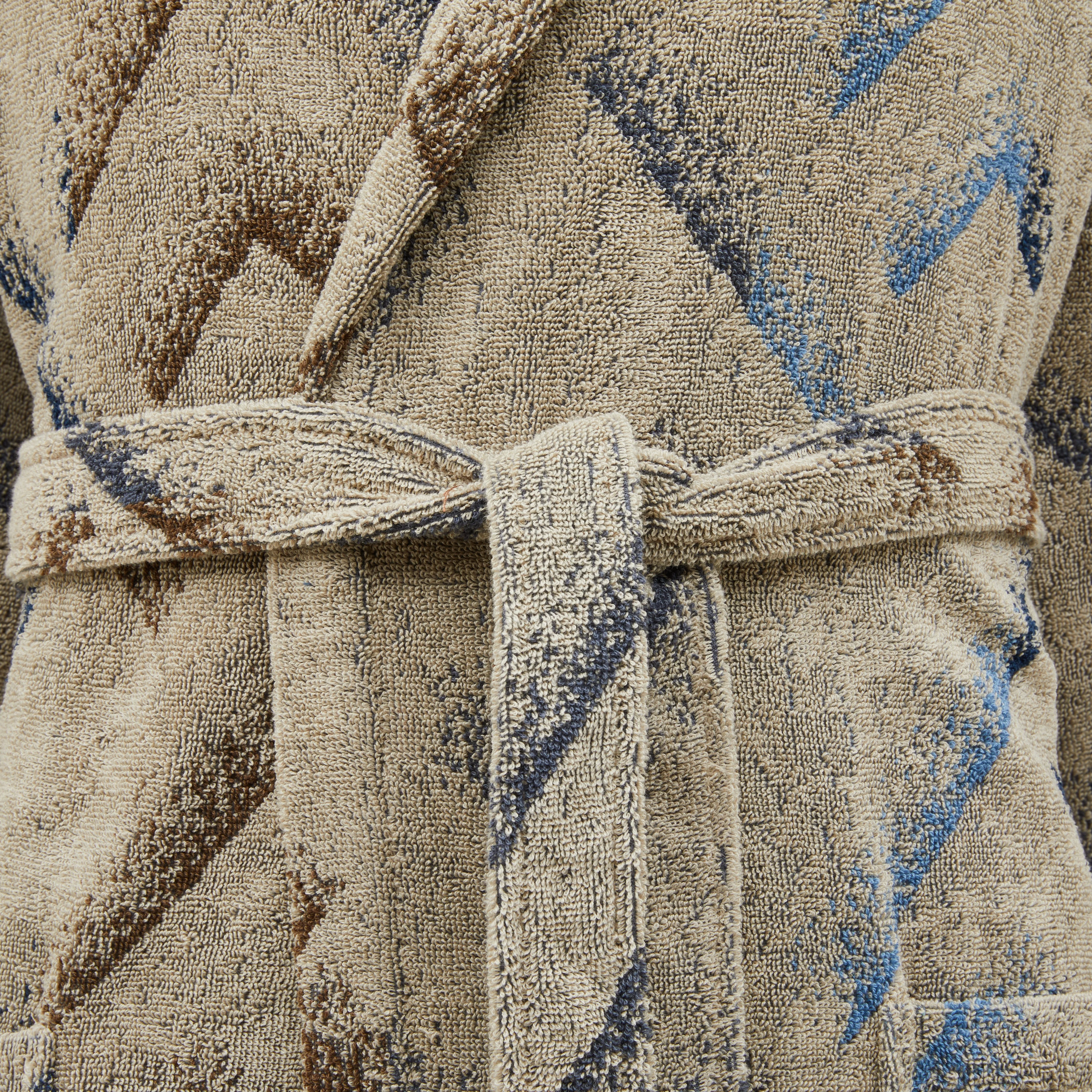 Accappatoio Con Cappuccio In Spugna Kanzi S-M Blu Carrara