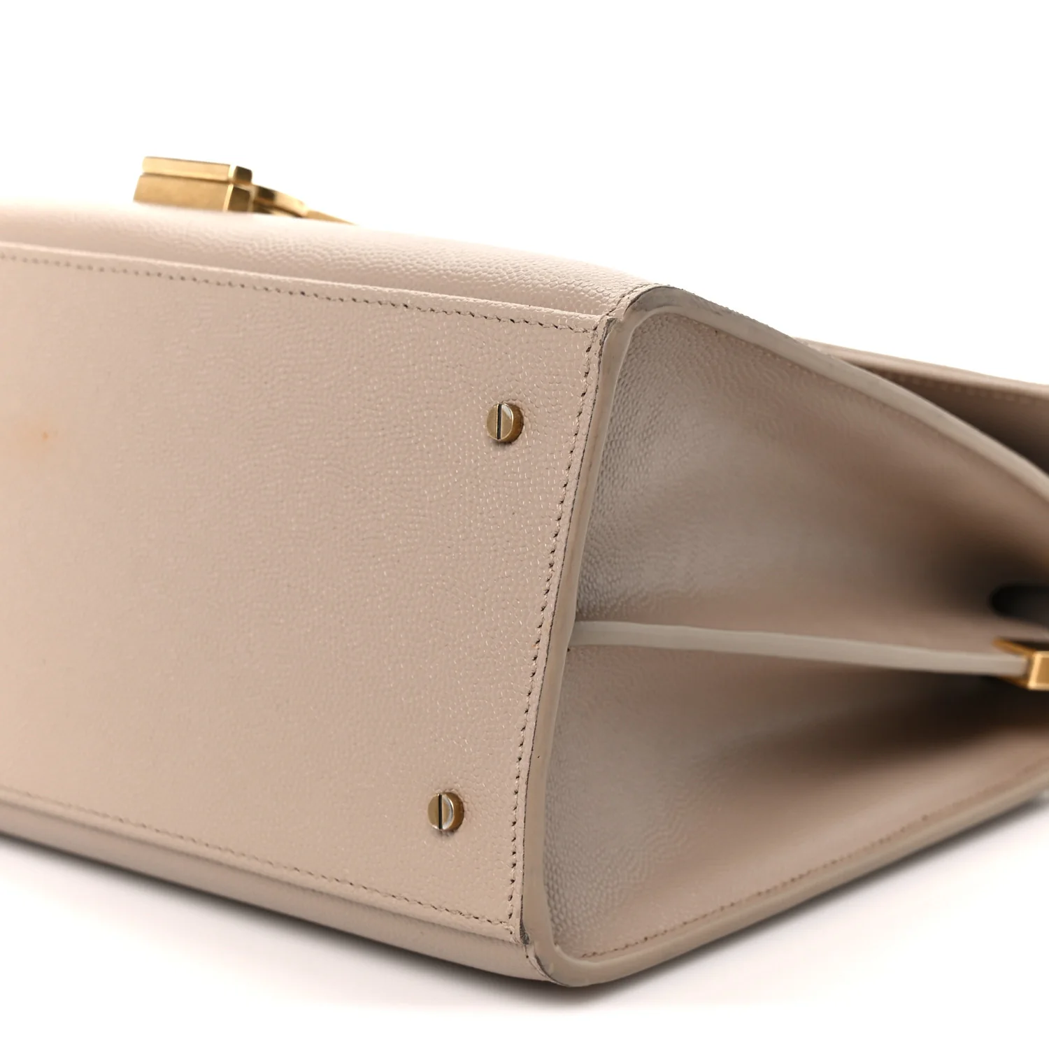 Grain de Poudre Medium Classic Monogram Cassandra Top Handle Dark Beige - Top Club