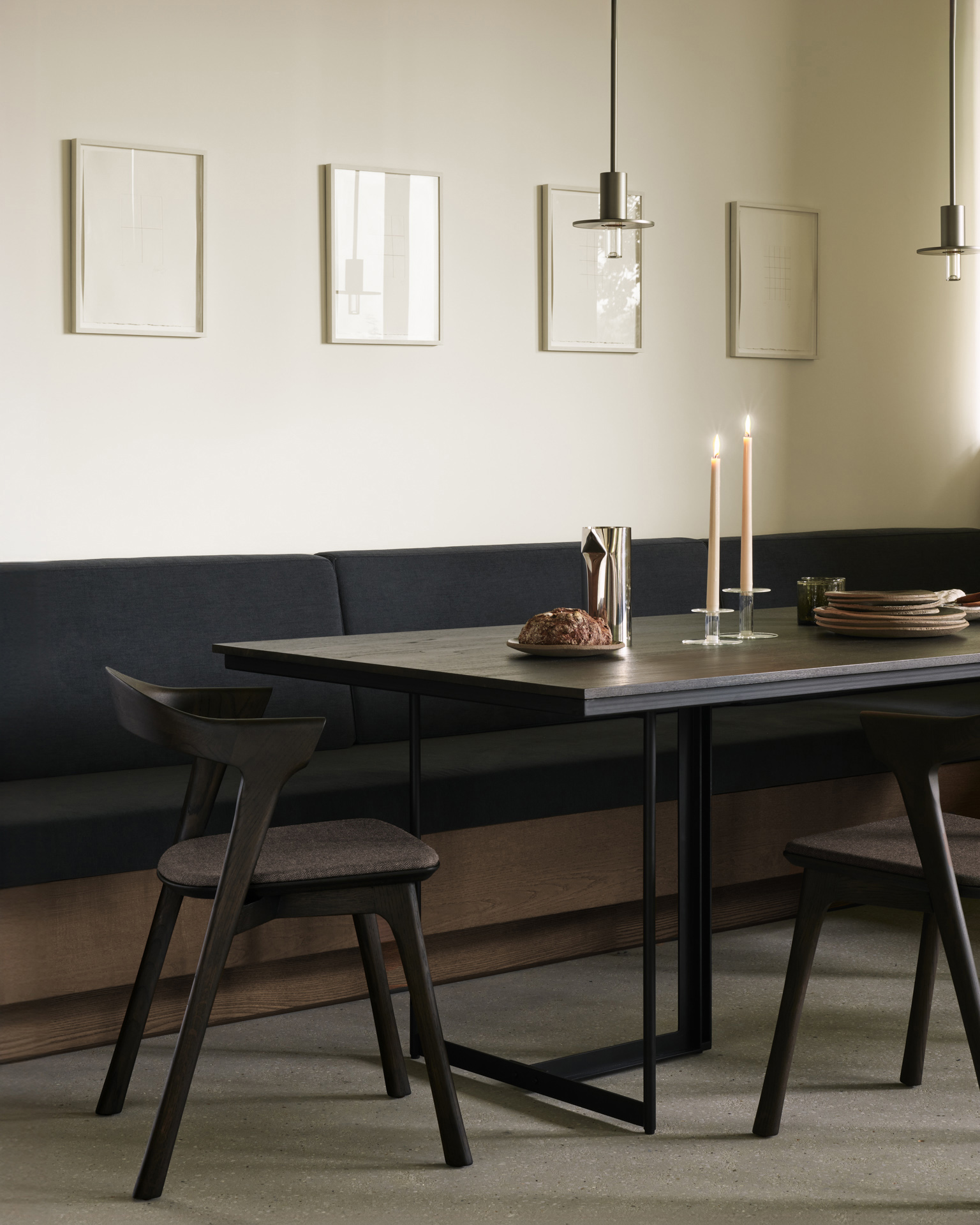 Tafel Tacet - teak donkerbruin - 200x100
