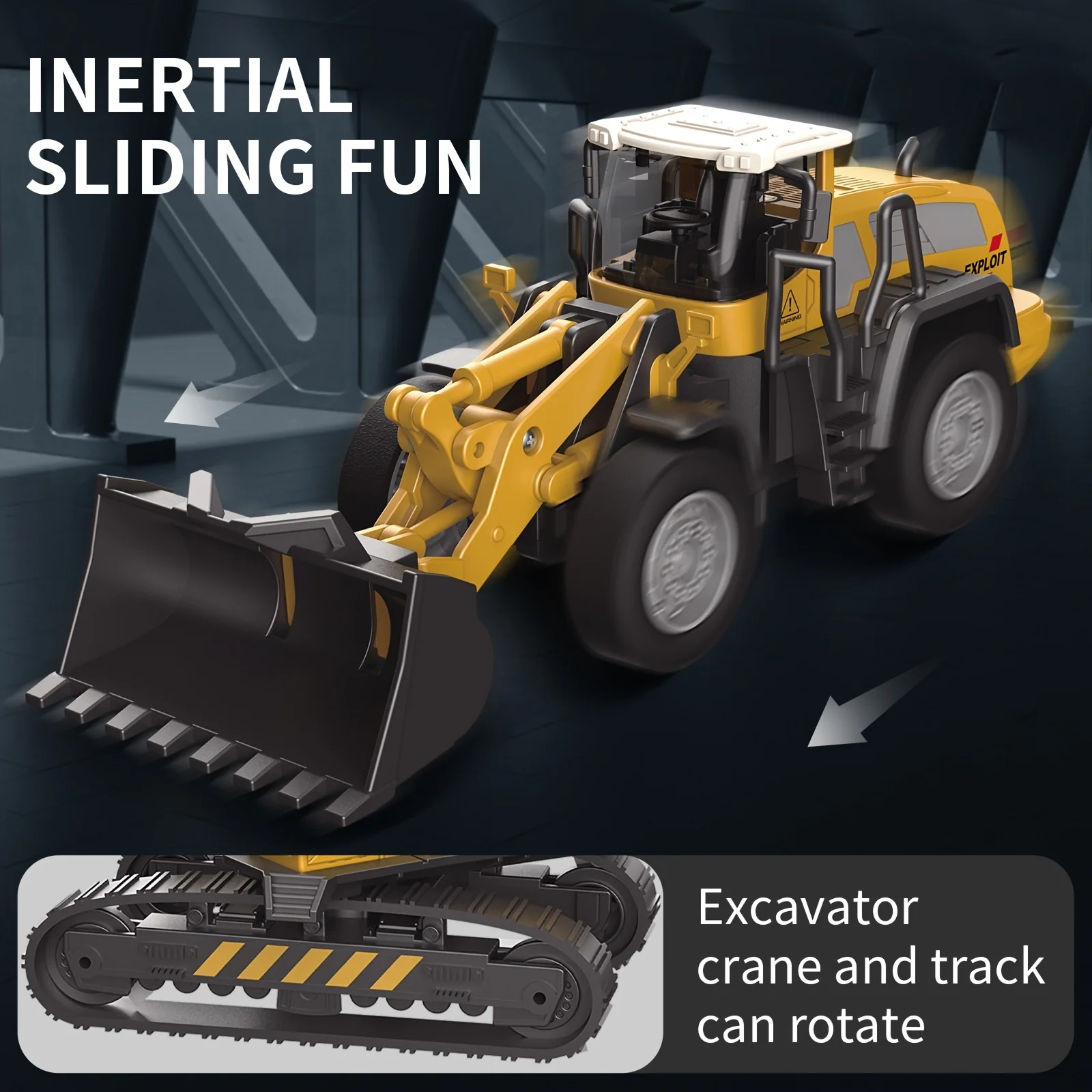 Exciting alloy excavator set for kids: fun digging, mixing and unloading!