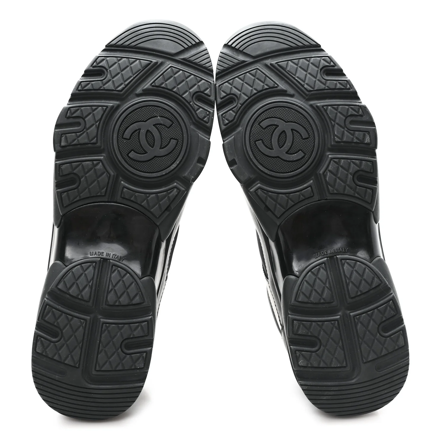 Calfskin Lambskin CC Uniform Sneakers 41 Black - Top Club