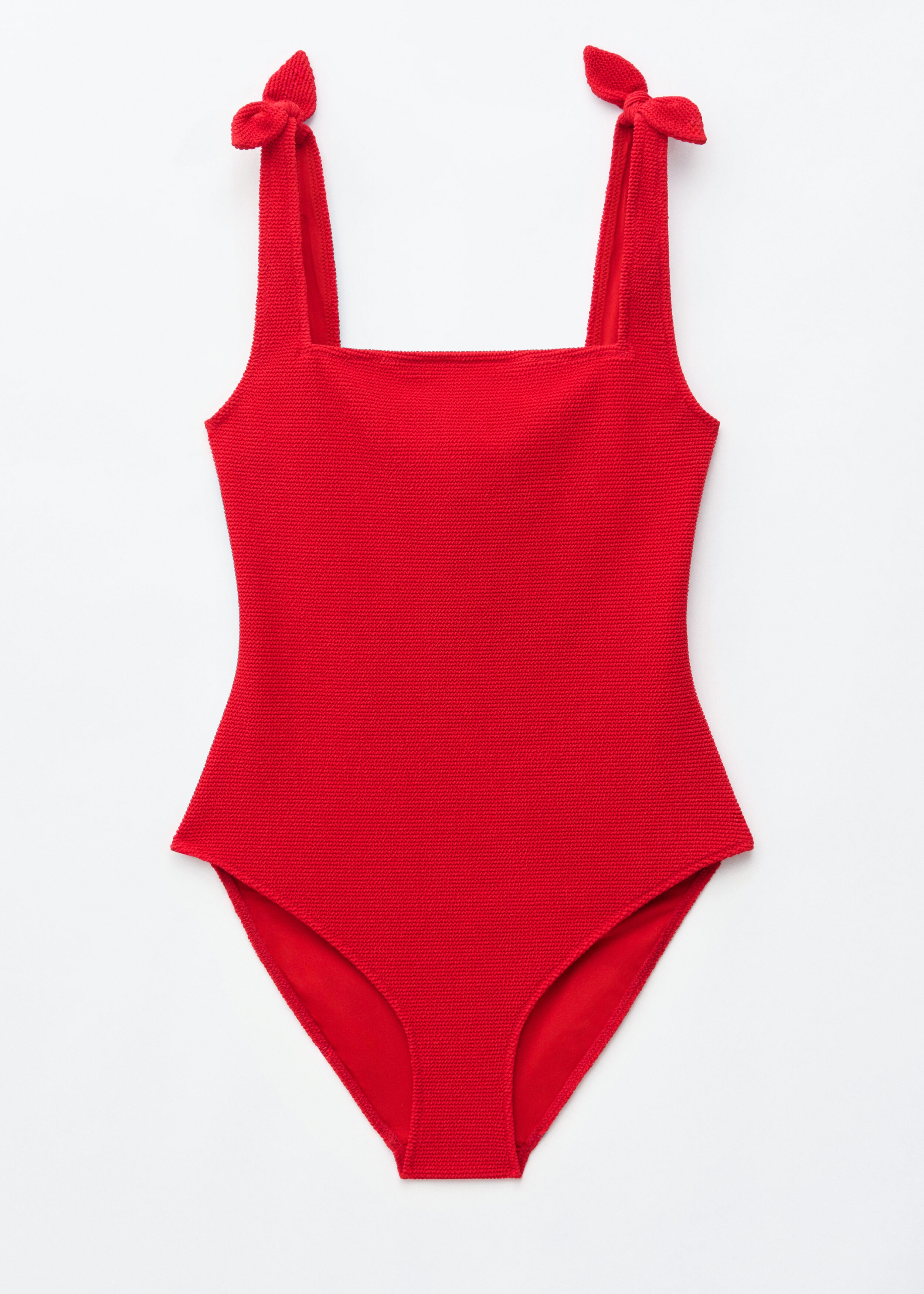 & Other Stories TEXTURED BOW TIE SWIMSUIT