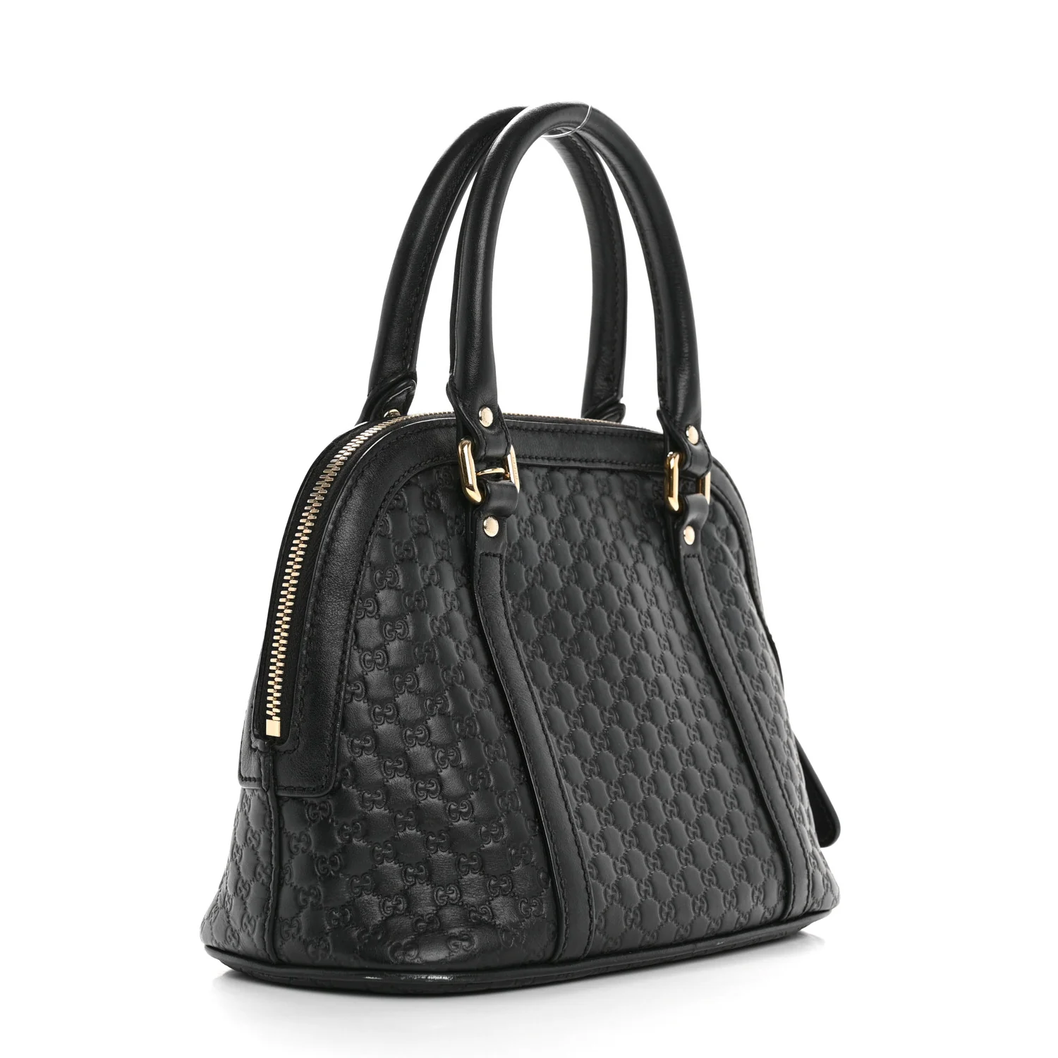 Microguccissima Mini Dome Bag Black - Top Club