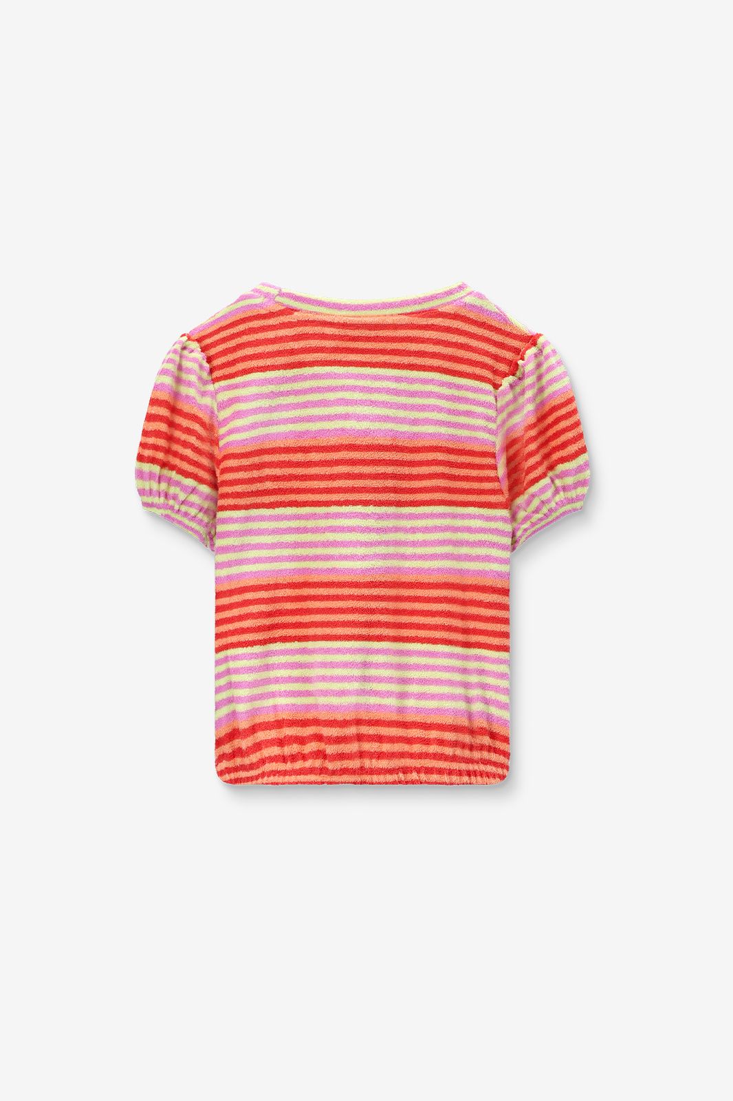 Multicolour badstof T-shirt