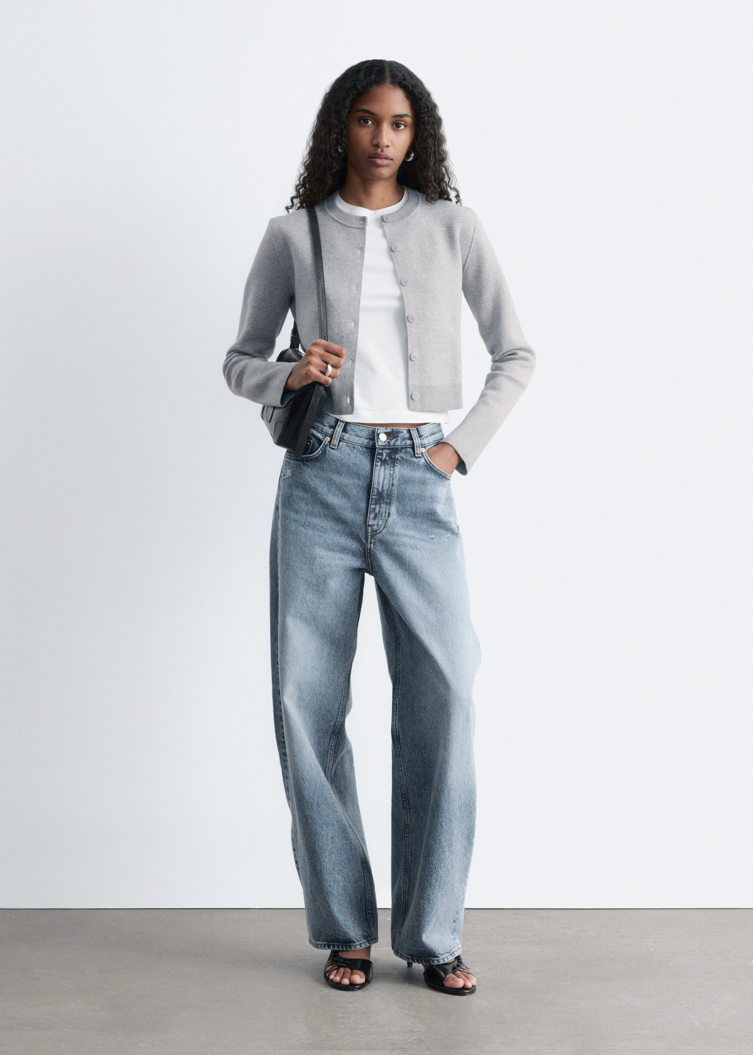 & Other Stories CROPPED REVERSIBLE CARDIGAN