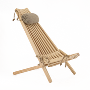 Ecochair onbehandeld Larix (inclusief hoofdkussen) Ecochair onbehandeld Larix inclusief hoofdkussen