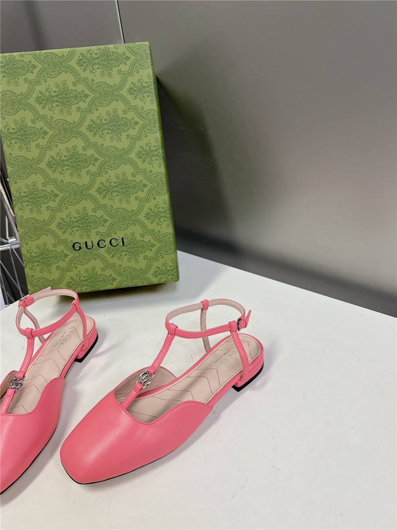 gucci double G hardware buckle embellished sandals - Sneaker Replica Workshop