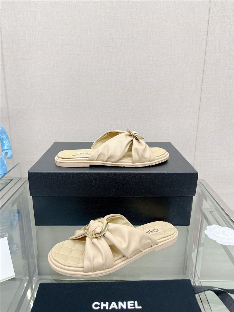 chanel cross strap round buckle slippers - Sneaker Replica Workshop
