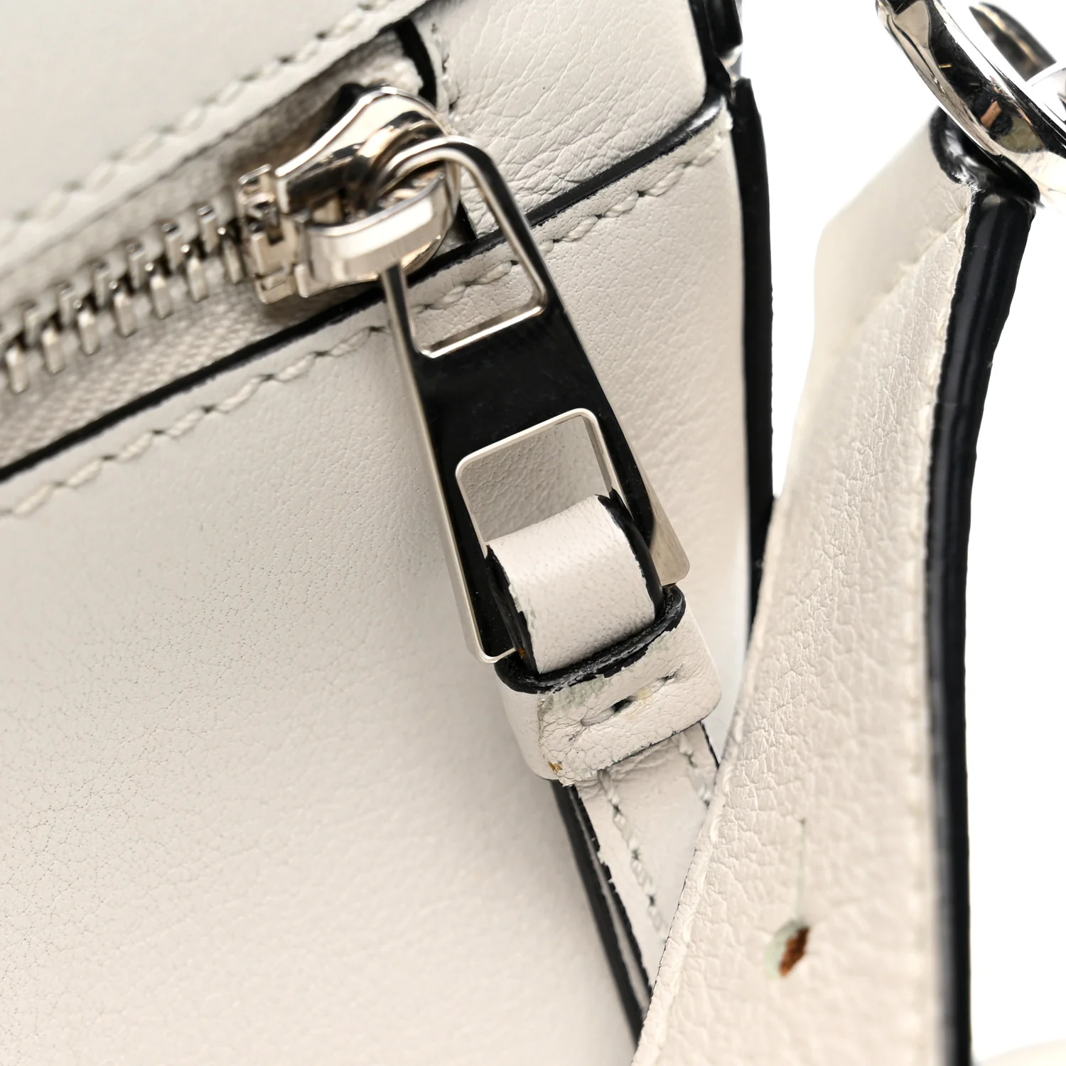 Calfskin Small Puzzle Bag White - Top Club
