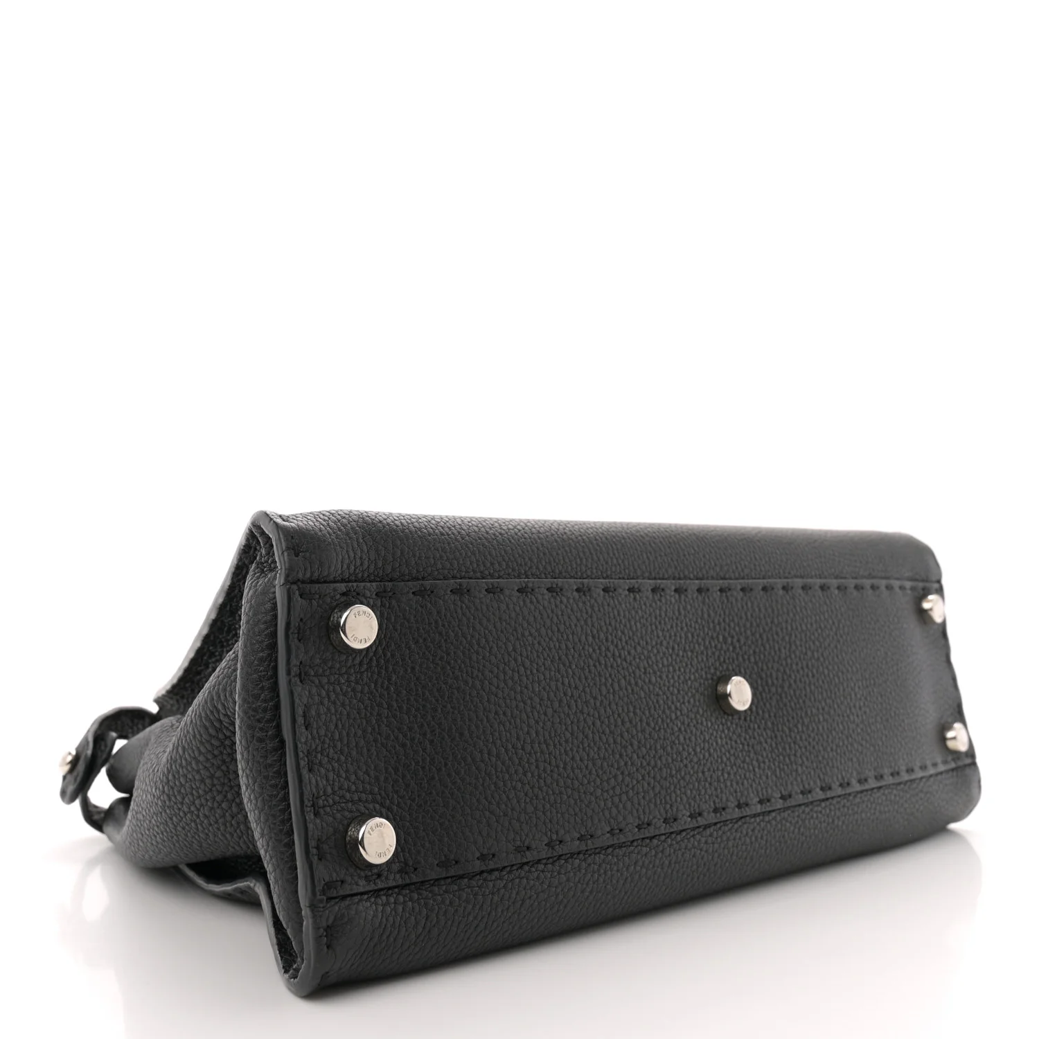 Cuoio Romano Selleria Bi-Color Medium Peekaboo Iconic Satchel Black Mou - Top Club