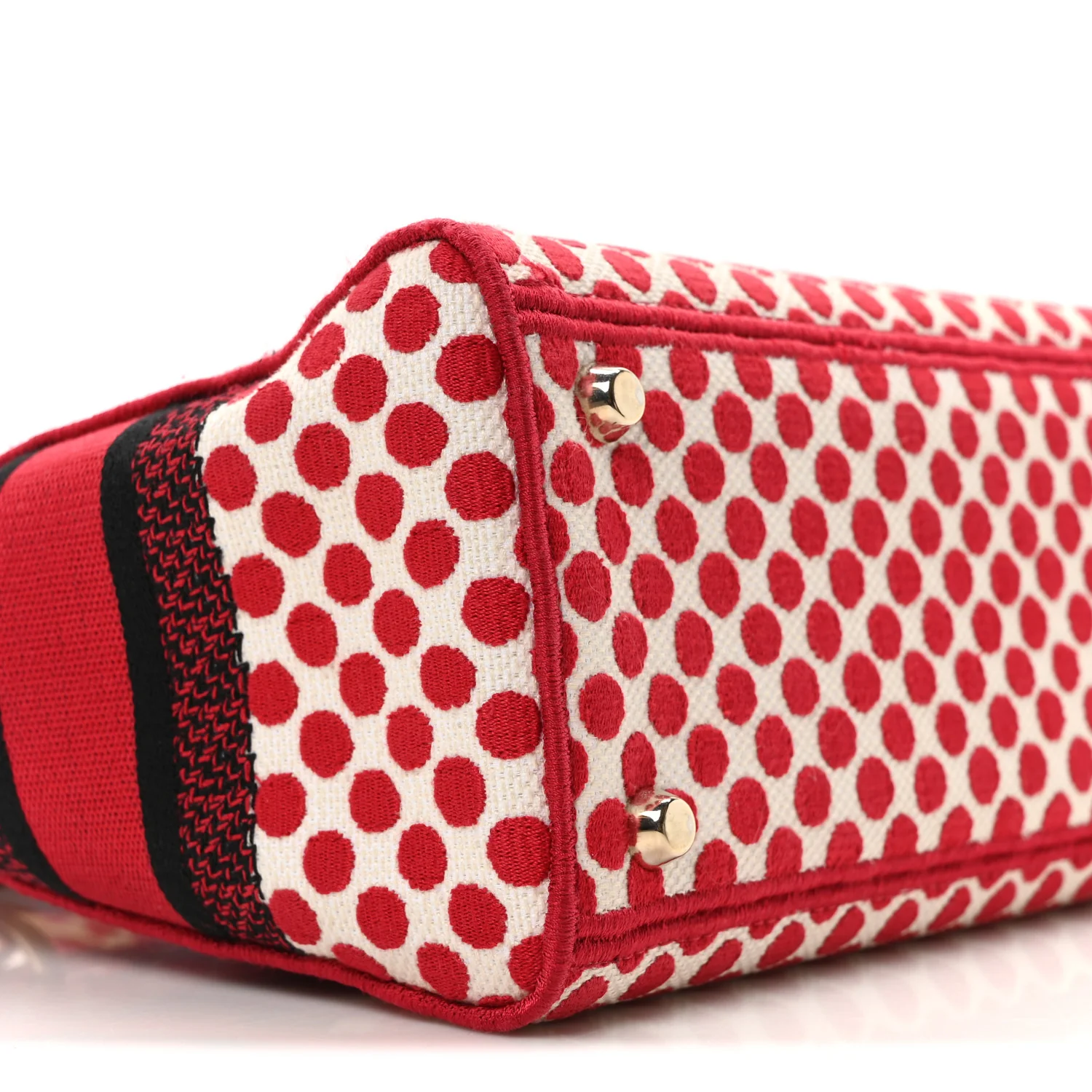 Canvas Medium DiorAmour Dots Lady D-Lite Red - Top Club