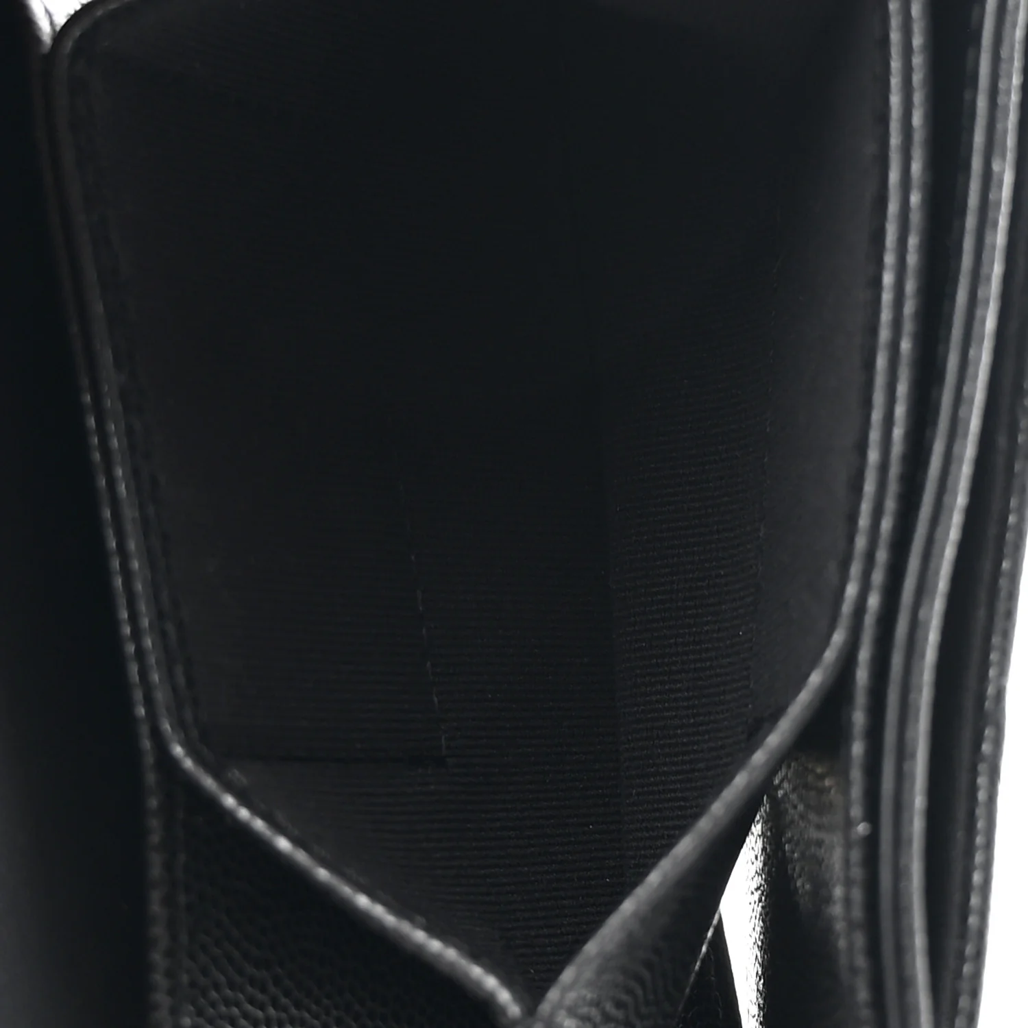 Caviar Quilted Clutch With Chain Black - Top Club