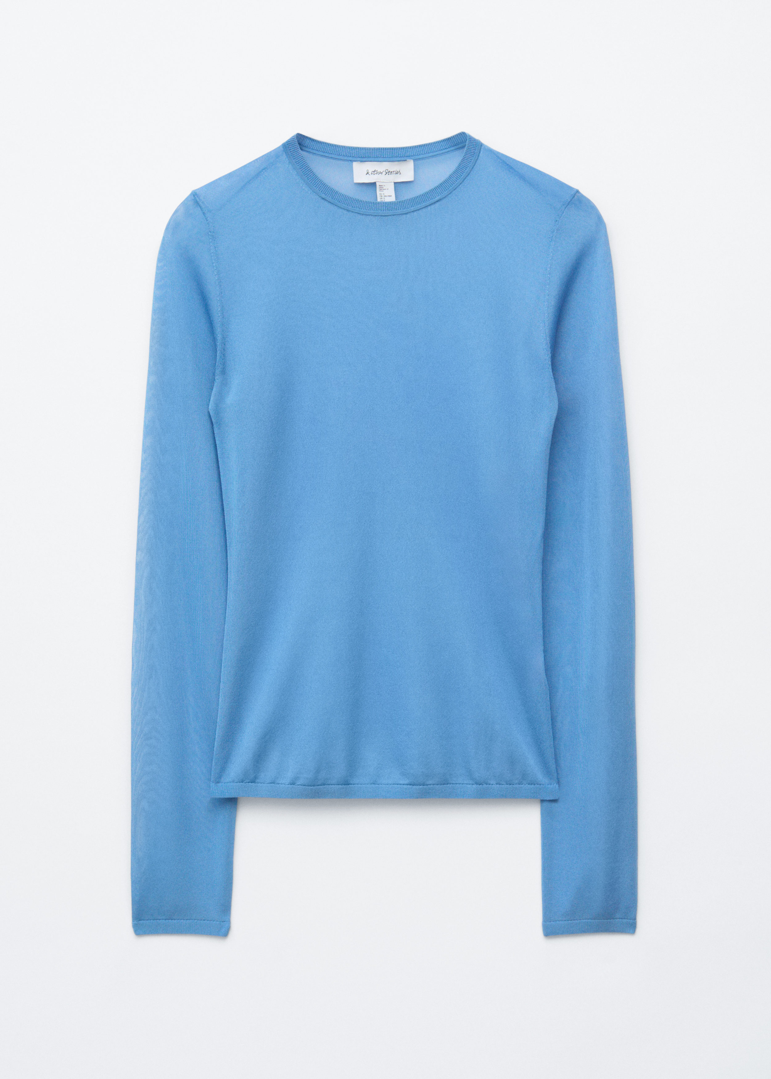 & Other Stories FINE-KNIT SHEER TOP