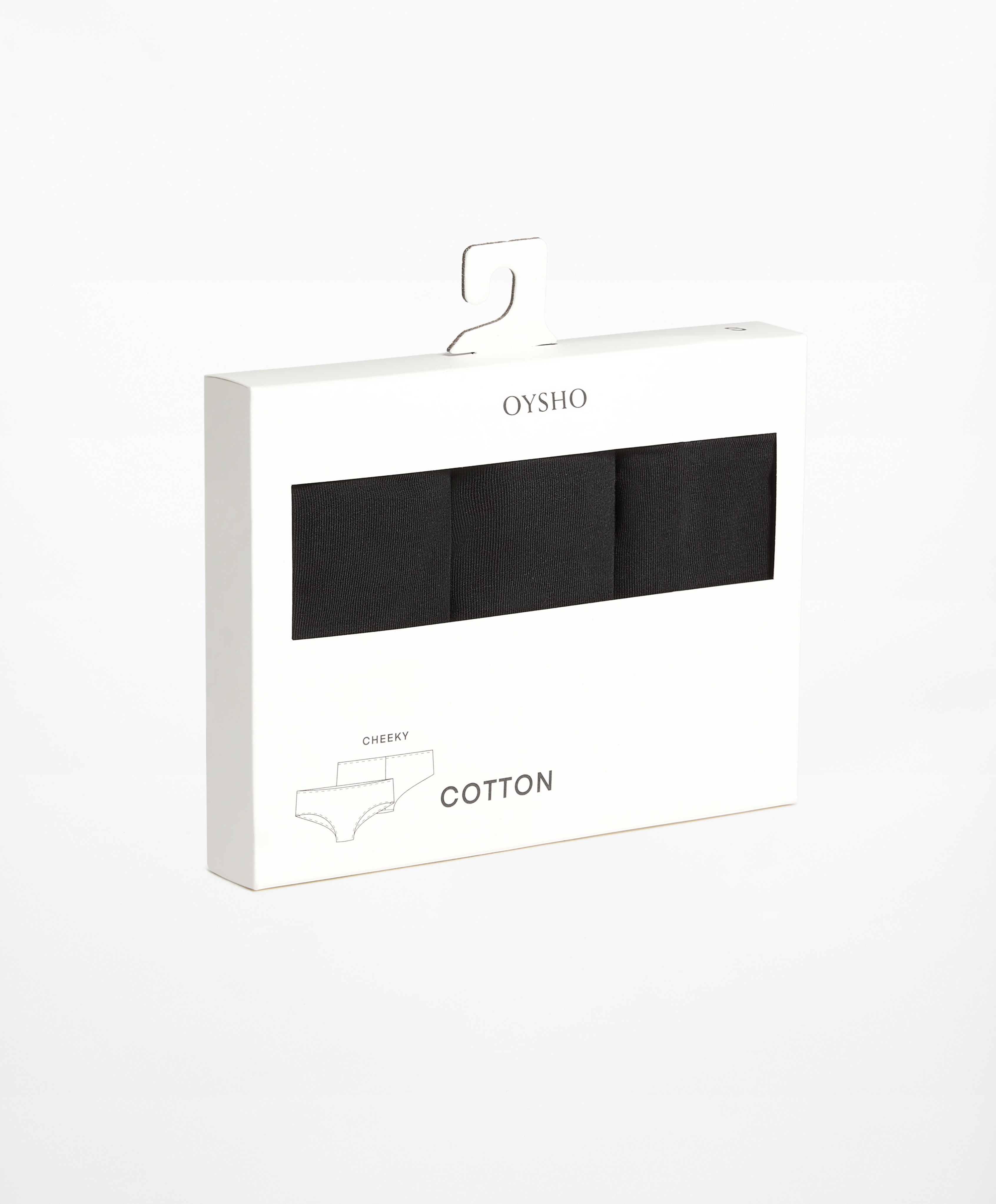 OYSHO 3 cotton blend cheeky briefs