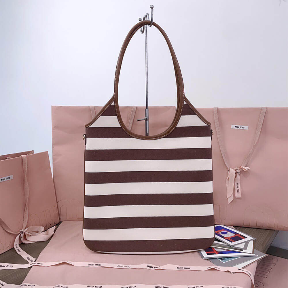 MIUMIU REGULAR IVY canvas and leather bag(HIGH-END GRADE) - Top Club
